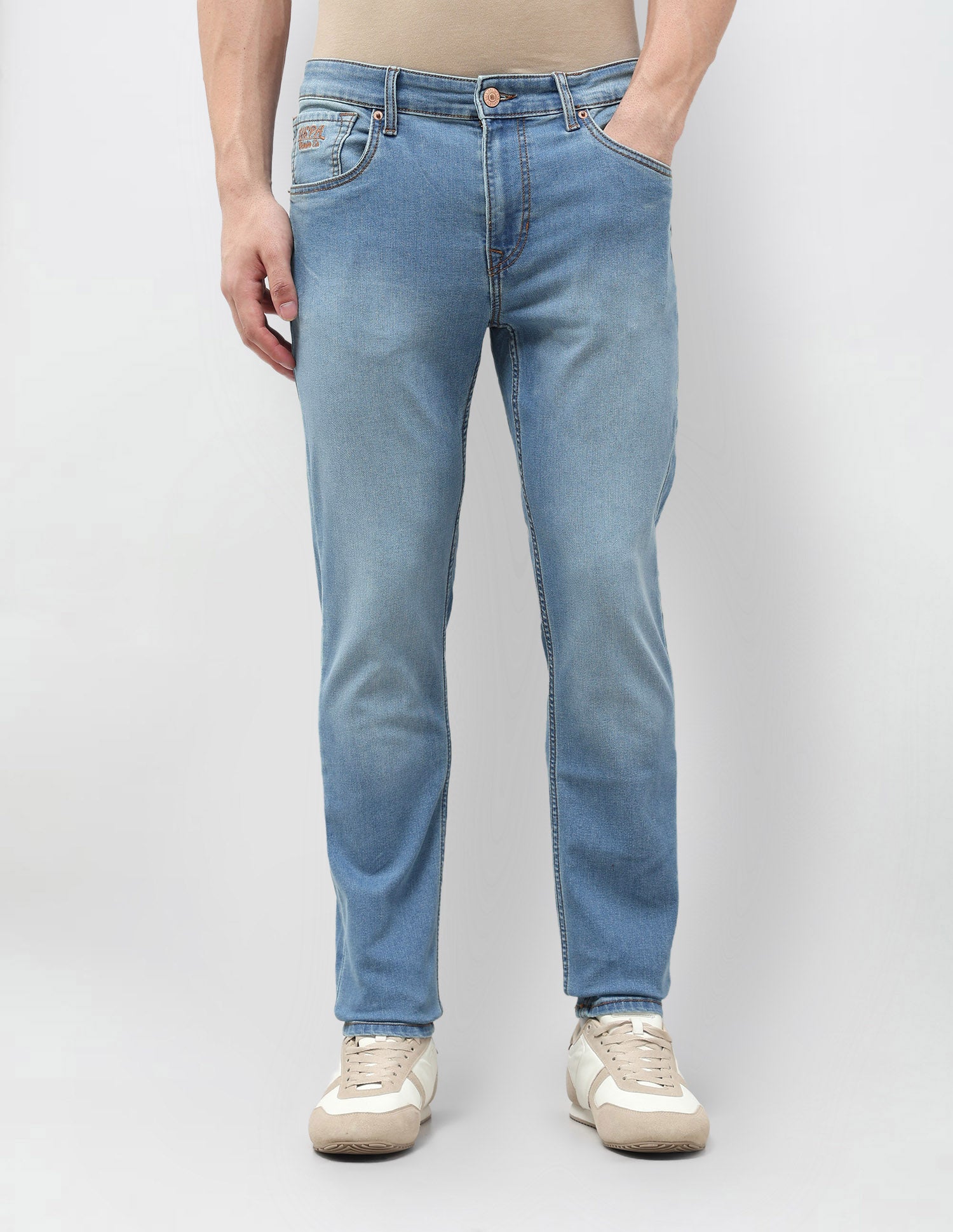 Brandon Slim Tapered Fit Blue Jeans Indigo - U.S. POLO ASSN. | Large