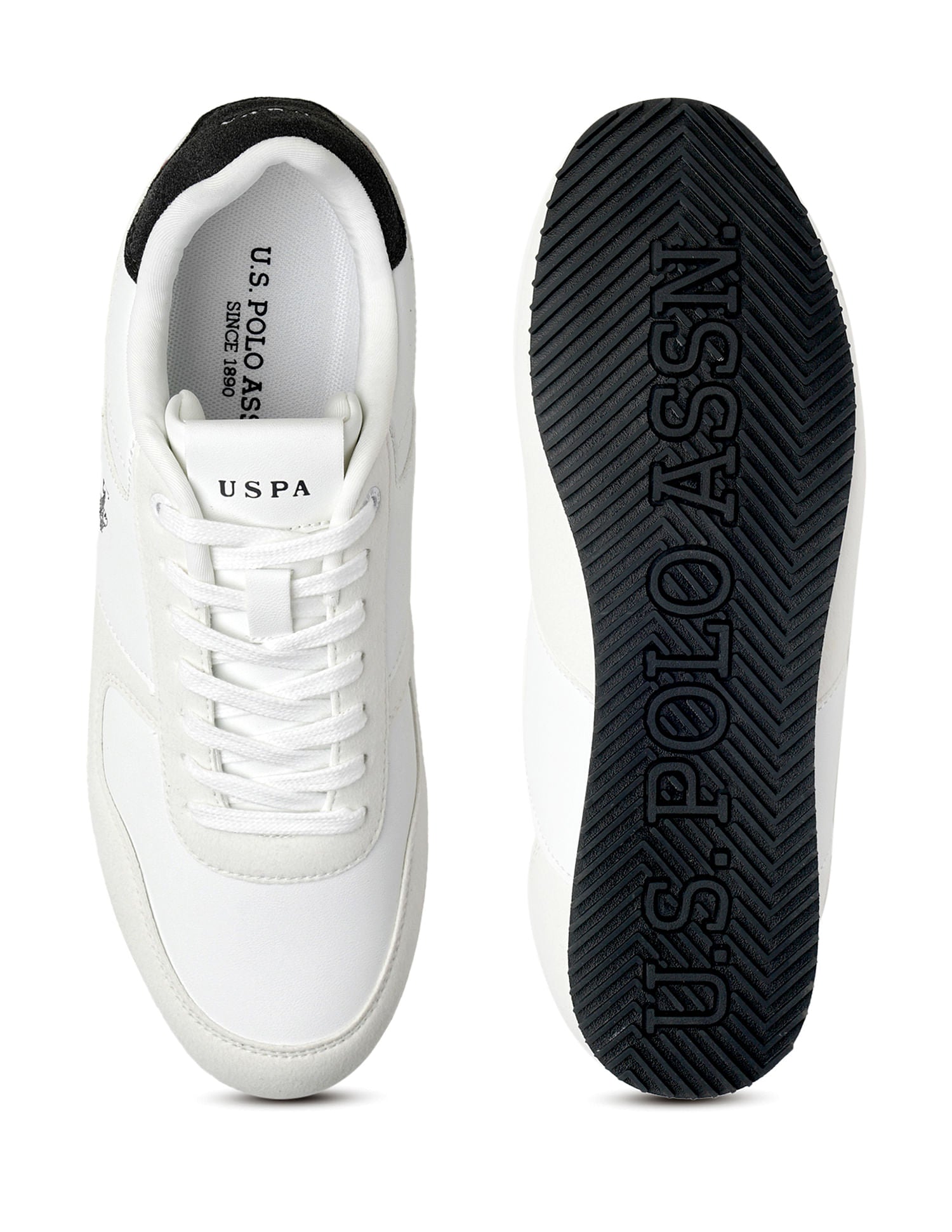 Men Sorrento 4.0 White Retro Sneakers White - U.S. Polo Assn. India | Large
