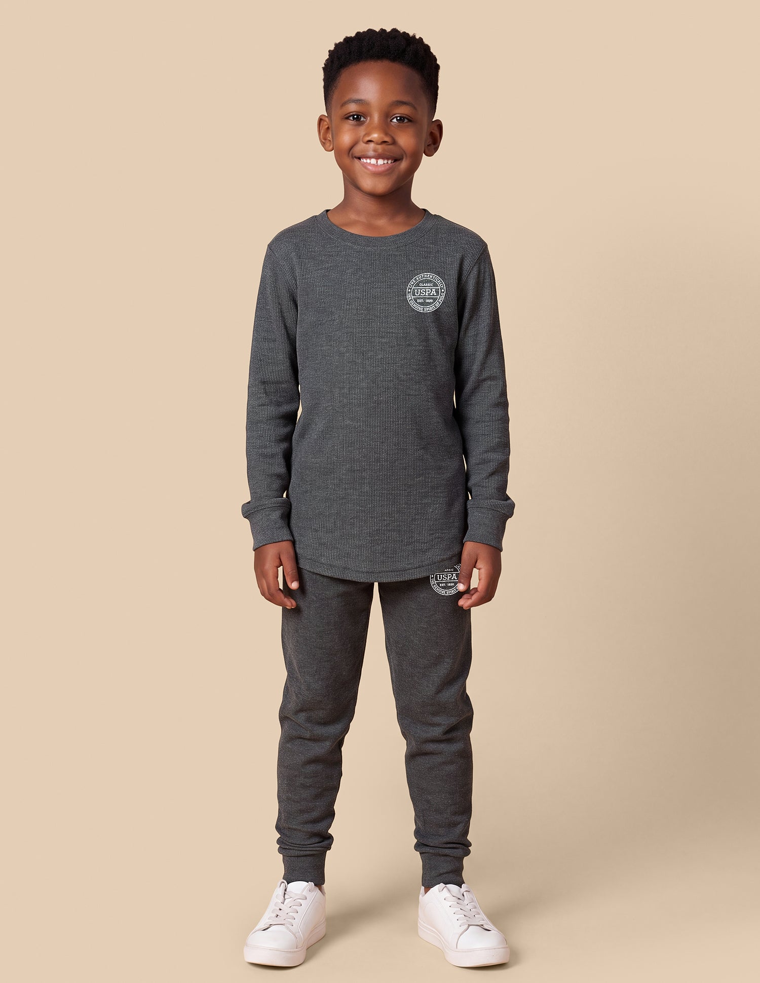 Kid's Thermal set Antra Melange - U.S. Polo Assn. India | Large