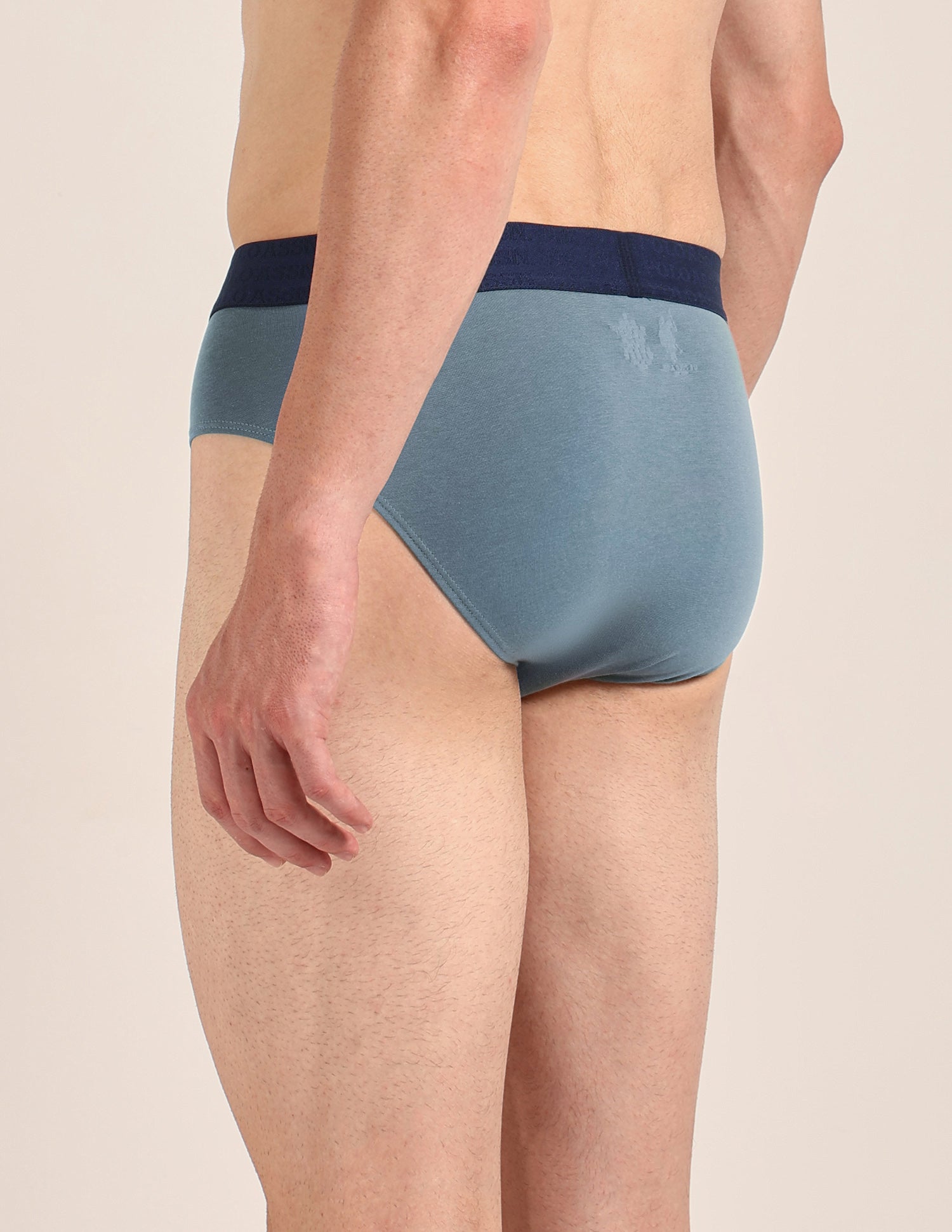 Antibacterial Dual Layered OEB21 Brief - Pack Of 2 Navy/Stromy Weather - U.S. Polo Assn. India | Large