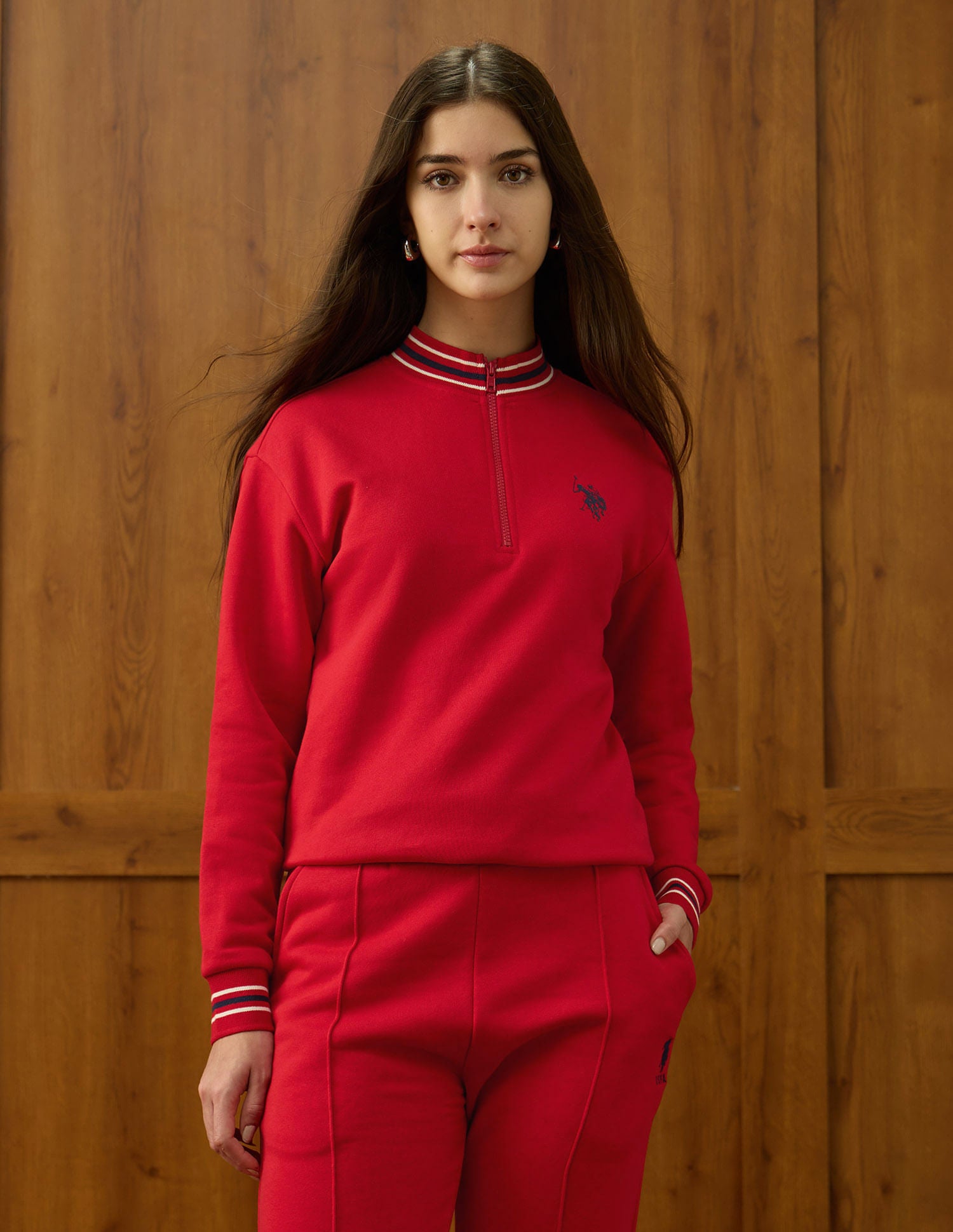 Regular Fit Brand Printed Sweatshirt Red - U.S. POLO ASSN. | Large