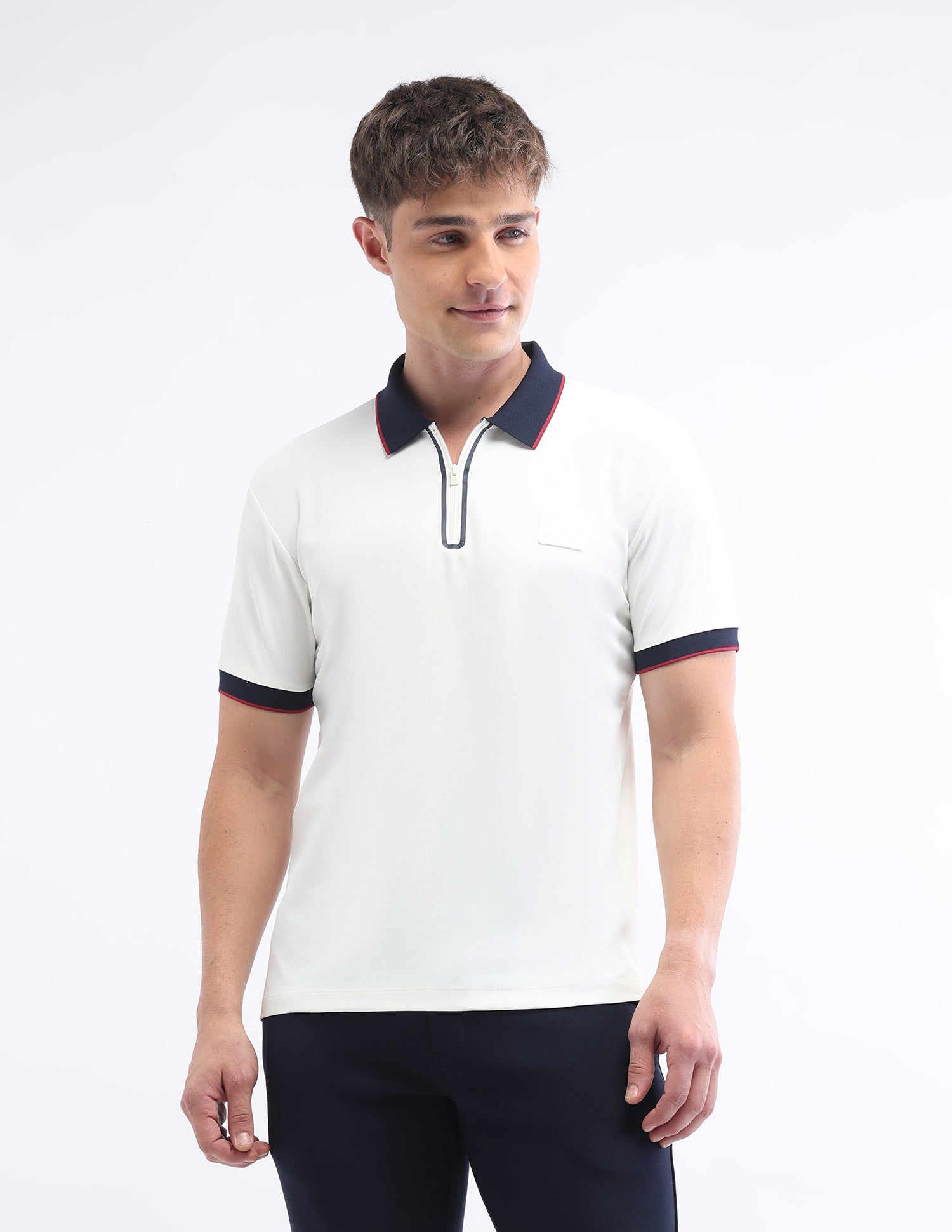 Solid Slim Fit Polo Shirt White - U.S. Polo Assn. India | Large