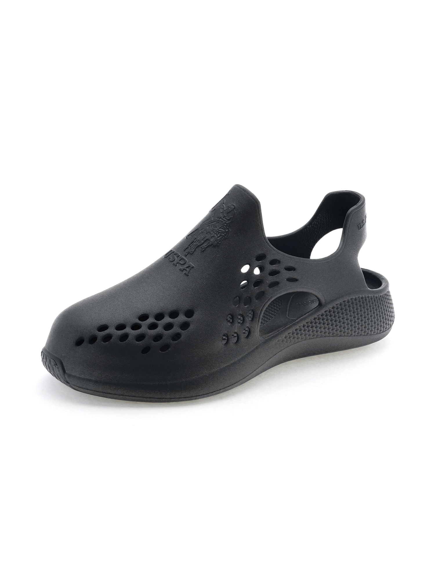 Men Noan Black Foam Walk Clogs Black - U.S. POLO ASSN. | Large