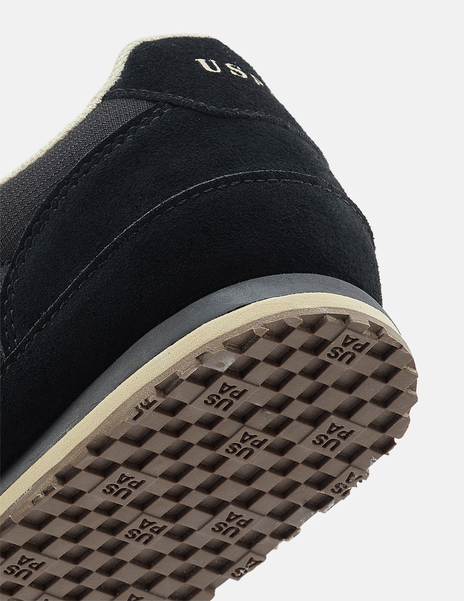 Textured Chukker 4 Suede Sneakers Black - U.S. Polo Assn. India | Large