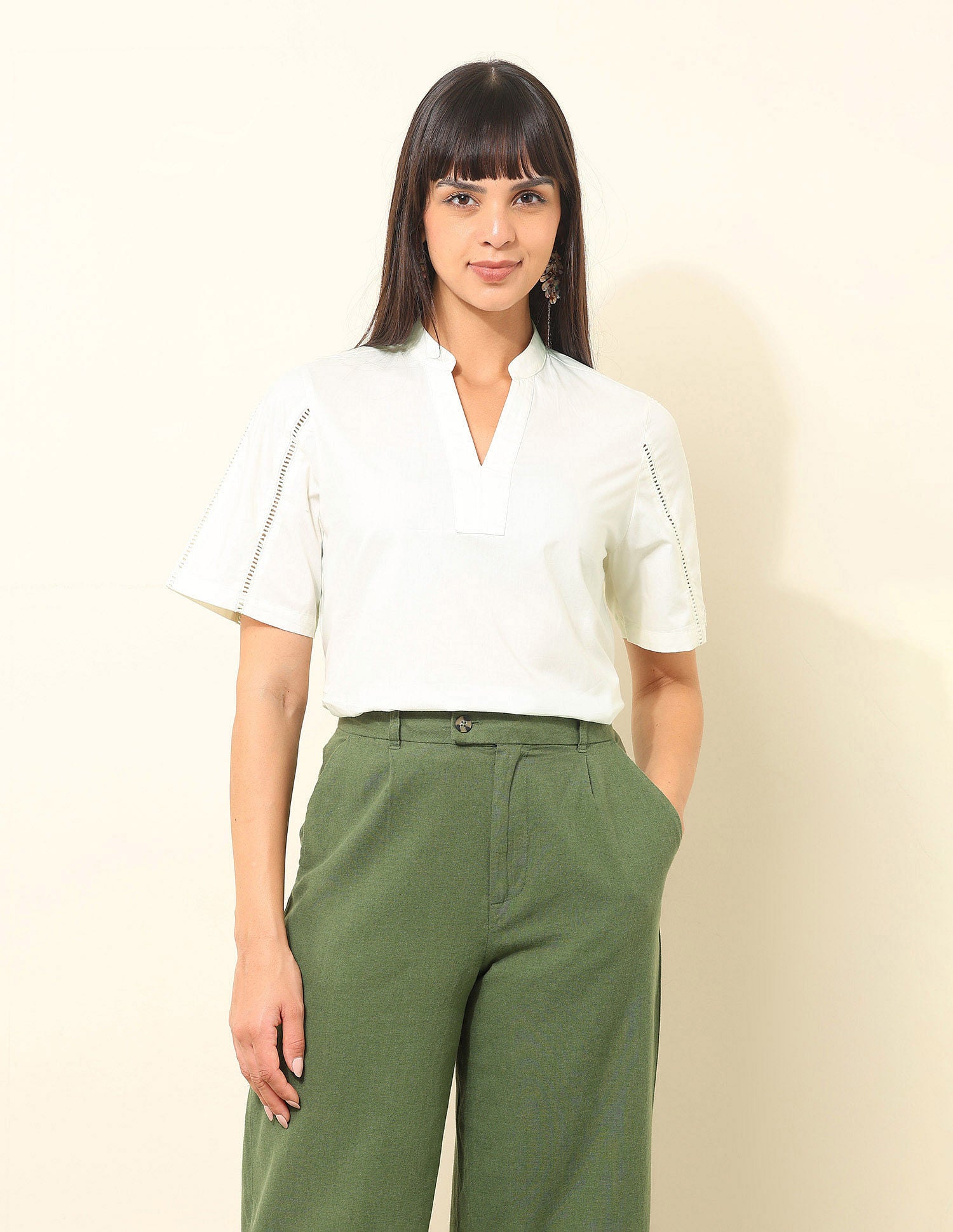 Regular Fit Solid Top Off White - U.S. POLO ASSN. | Large