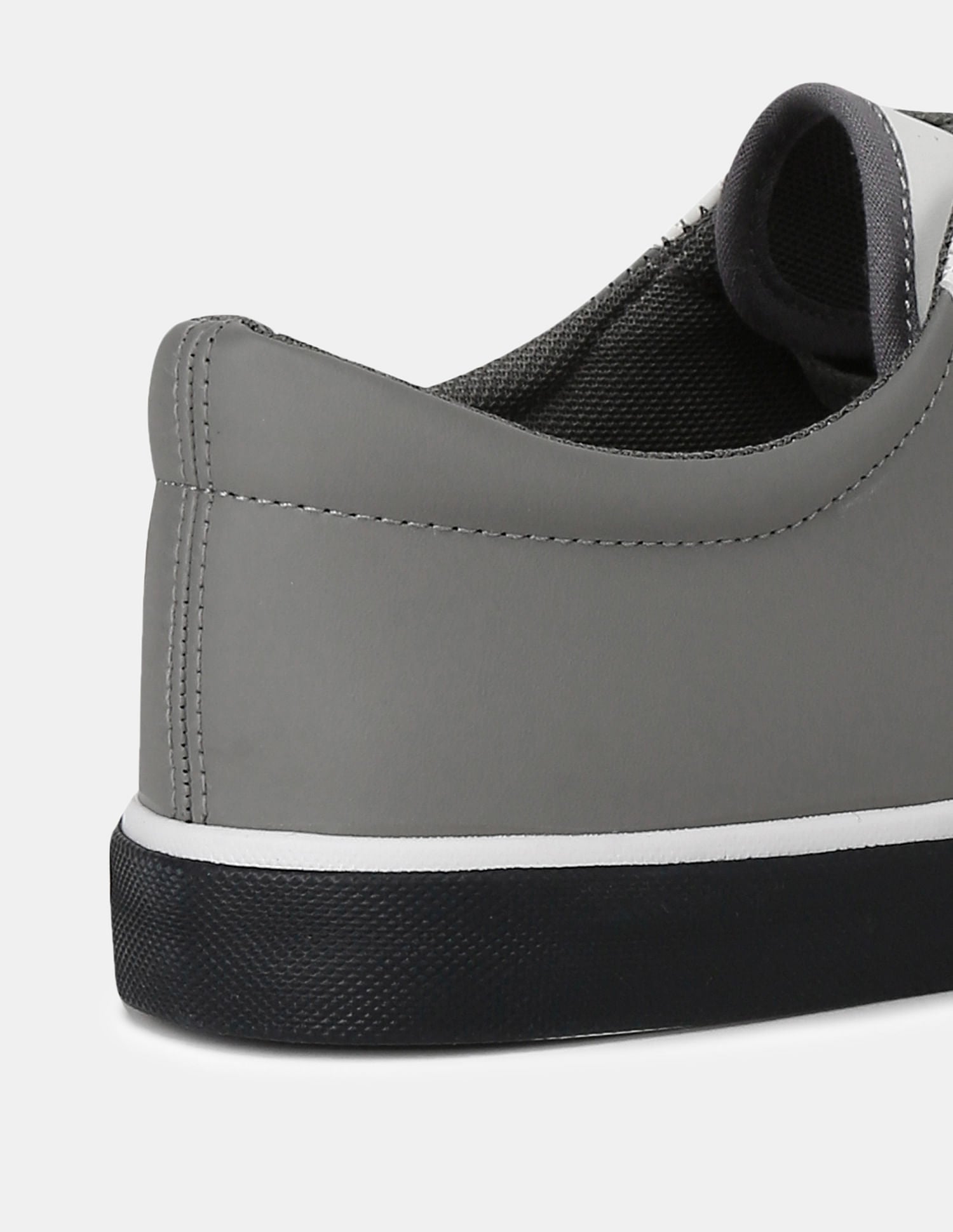 Flexible Outsole Colour Block Panel Sneakers White and Grey - U.S. POLO ASSN. | Large