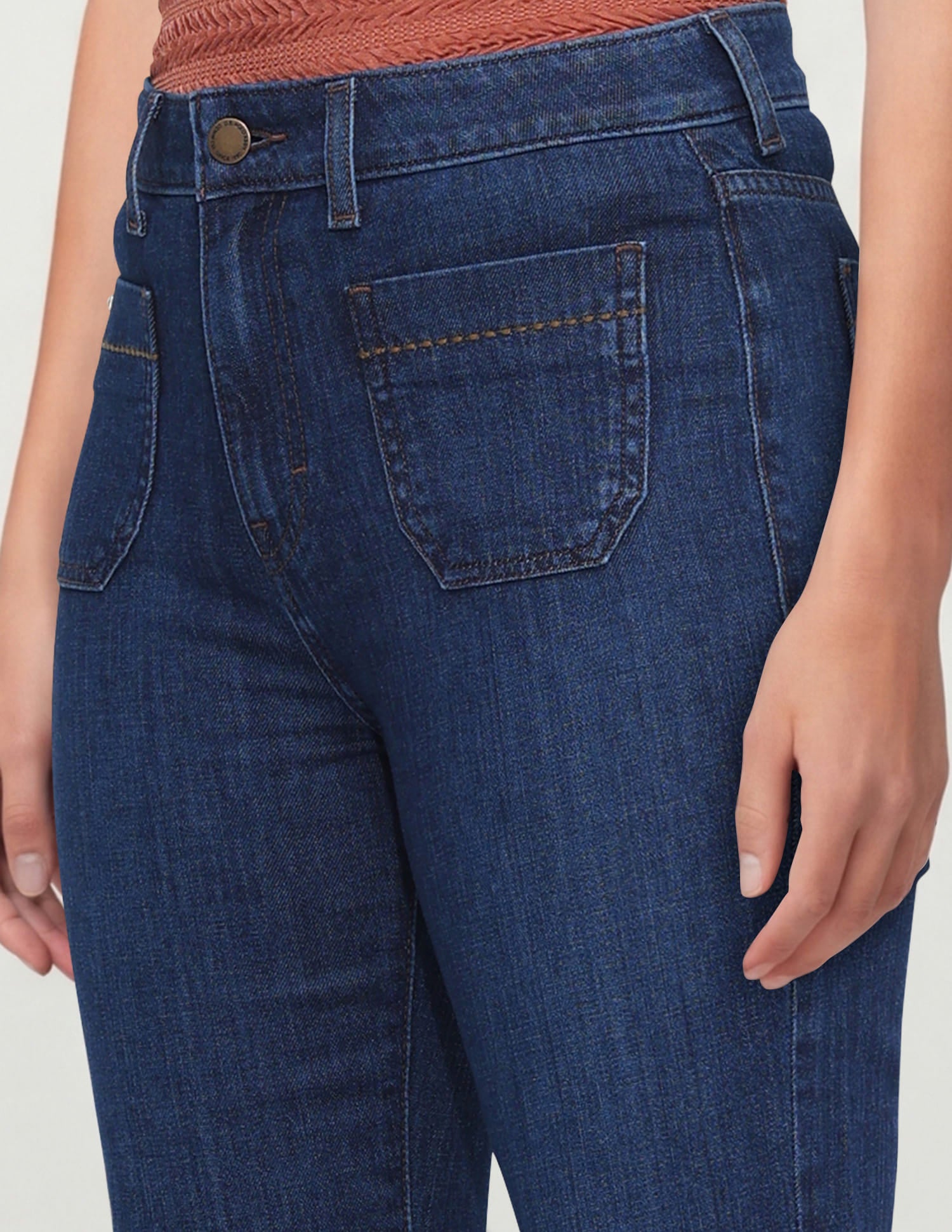 High Rise Flared Fit Jeans Blue - U.S. Polo Assn. India | Large