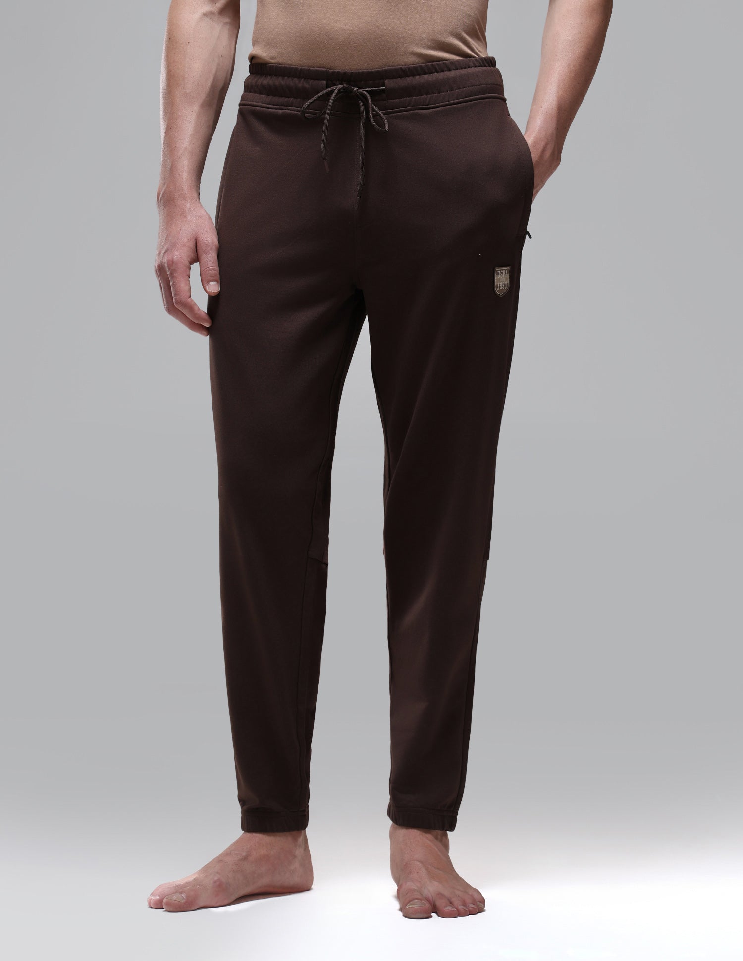 Breathable Relaxed Fit OJ010 Lounge Joggers Java - U.S. Polo Assn. India | Large