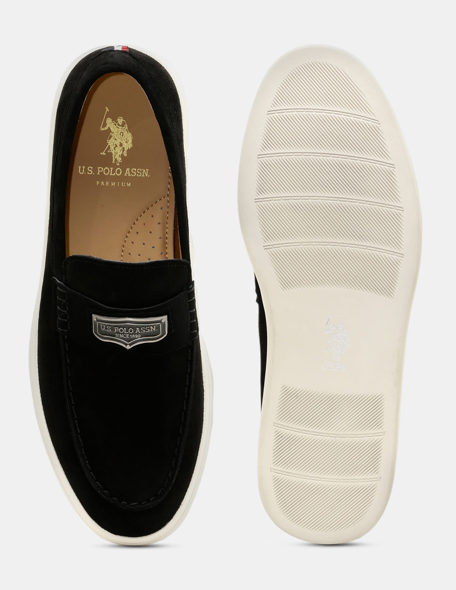 Men Alger Loafers Black - U.S. Polo Assn. India | Large