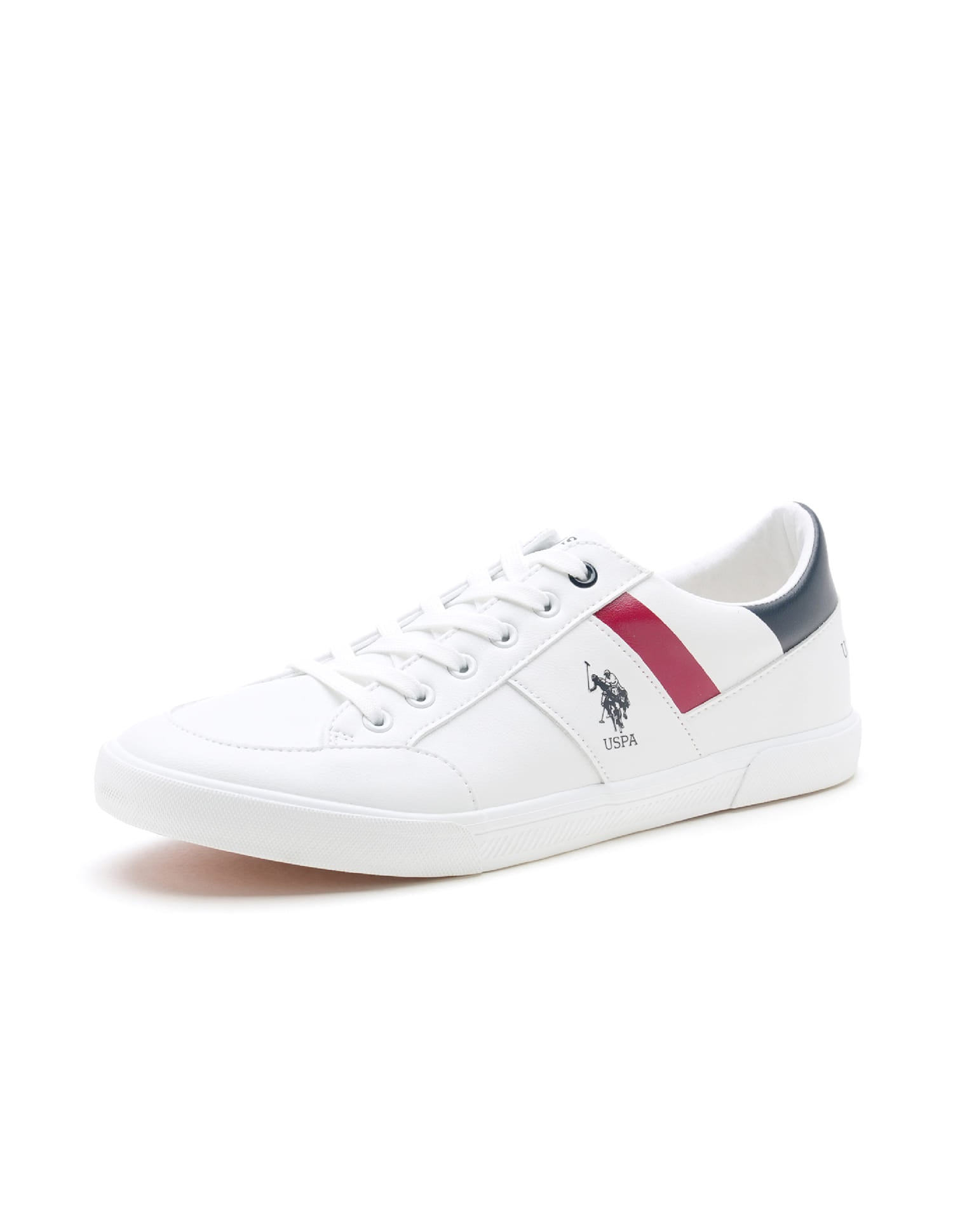 Men Brand Stripe Narlin Sneakers White - U.S. Polo Assn. India | Large