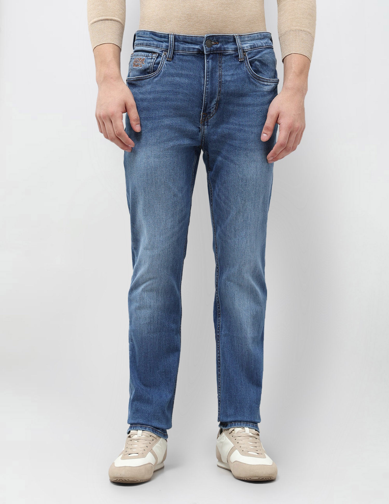 Harold Slim Straight Fit Blue Jeans Indigo - U.S. Polo Assn. India | Large