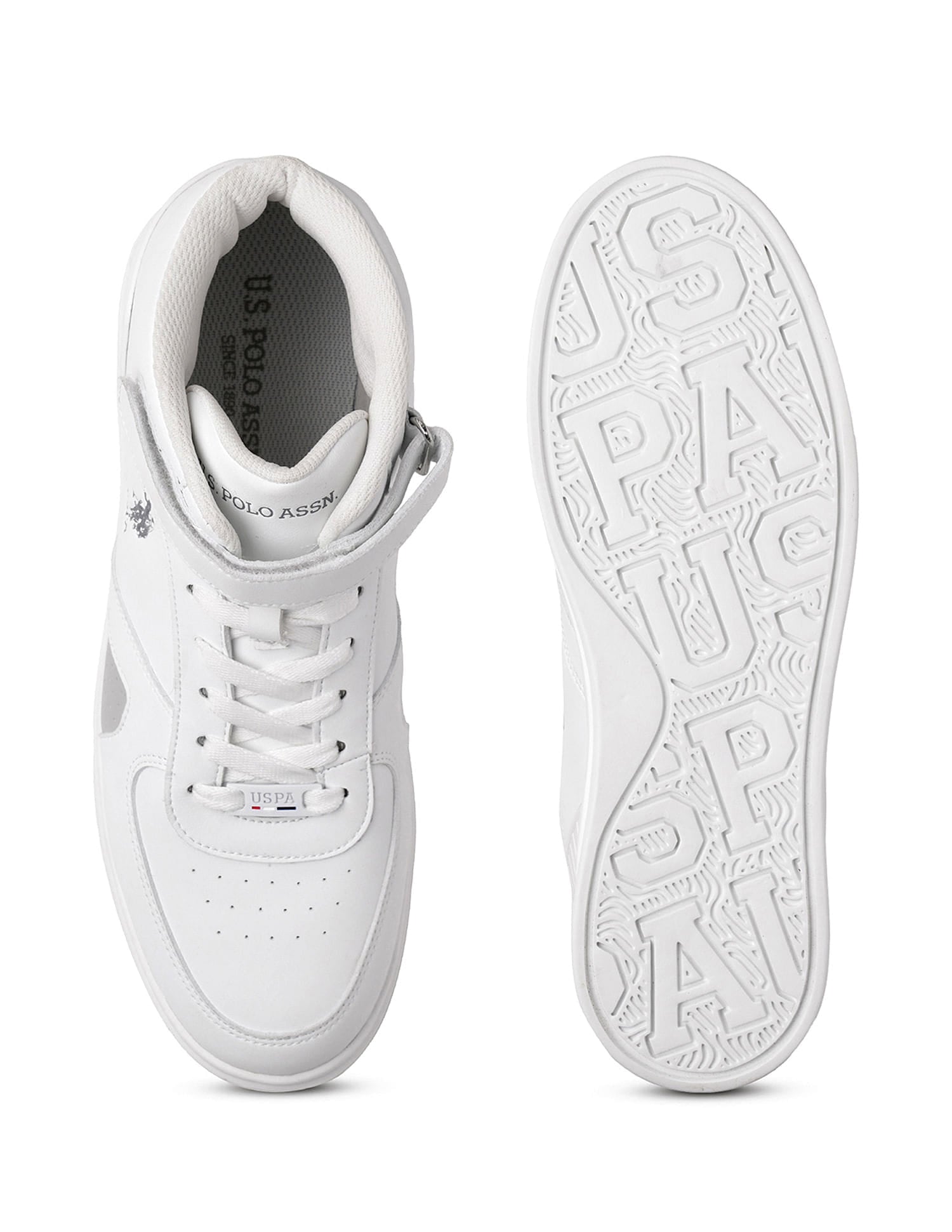 Men Velino Solid Sneakers White - U.S. Polo Assn. India | Large