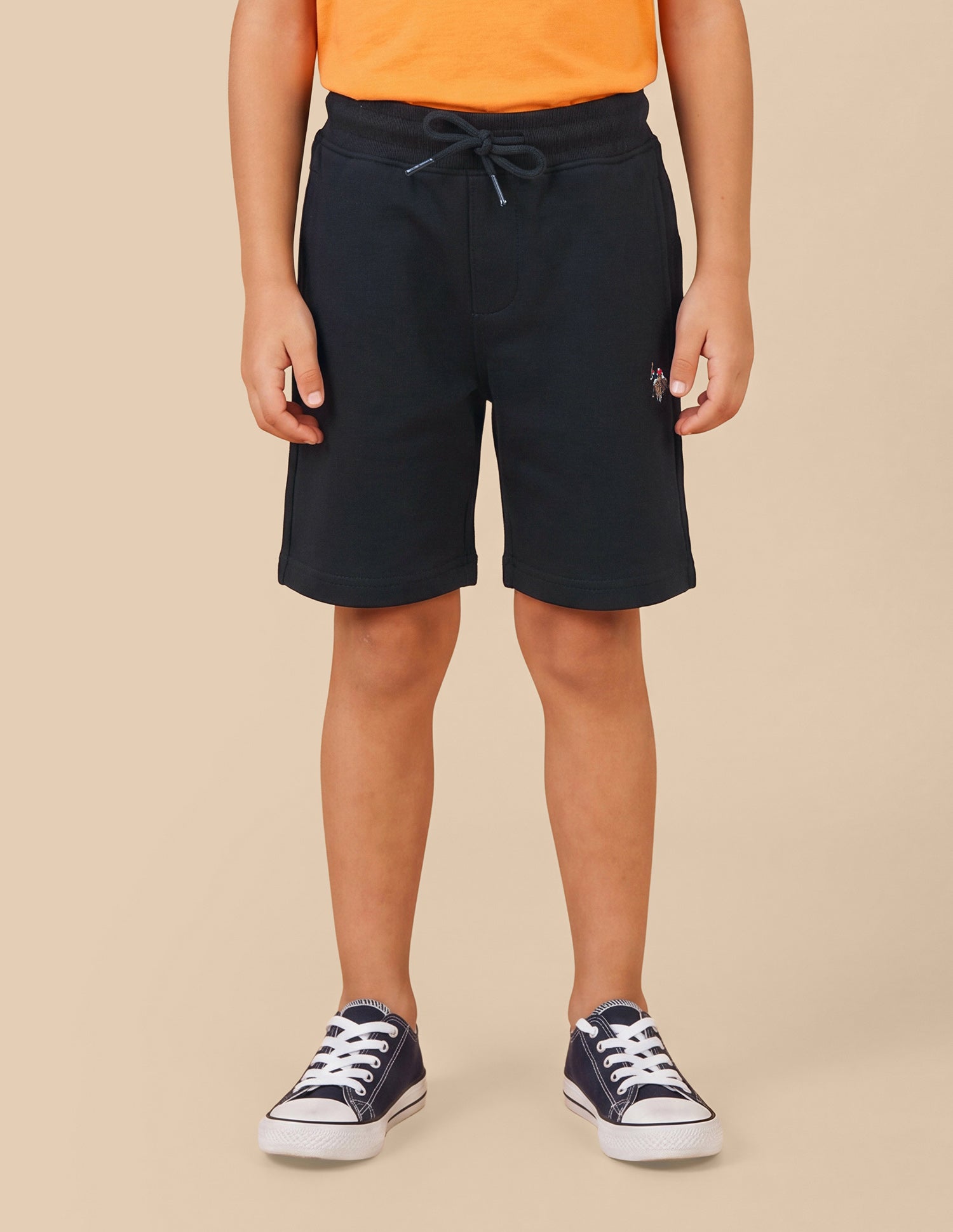 Solid Mid Rise Shorts Navy - U.S. Polo Assn. India | Large