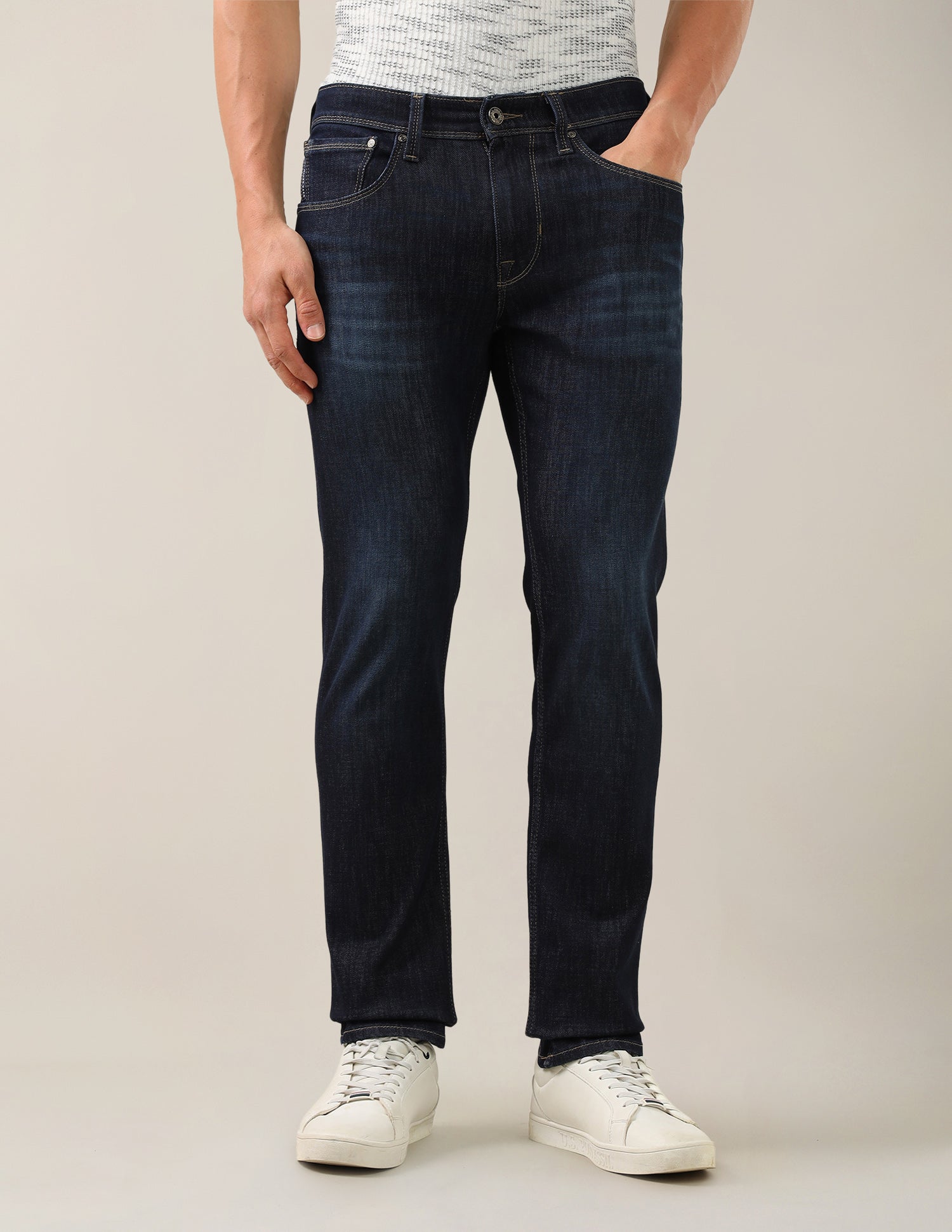 Brandon Slim-Tapered Fit Blue Jeans Dark Blue - U.S. Polo Assn. India | Large