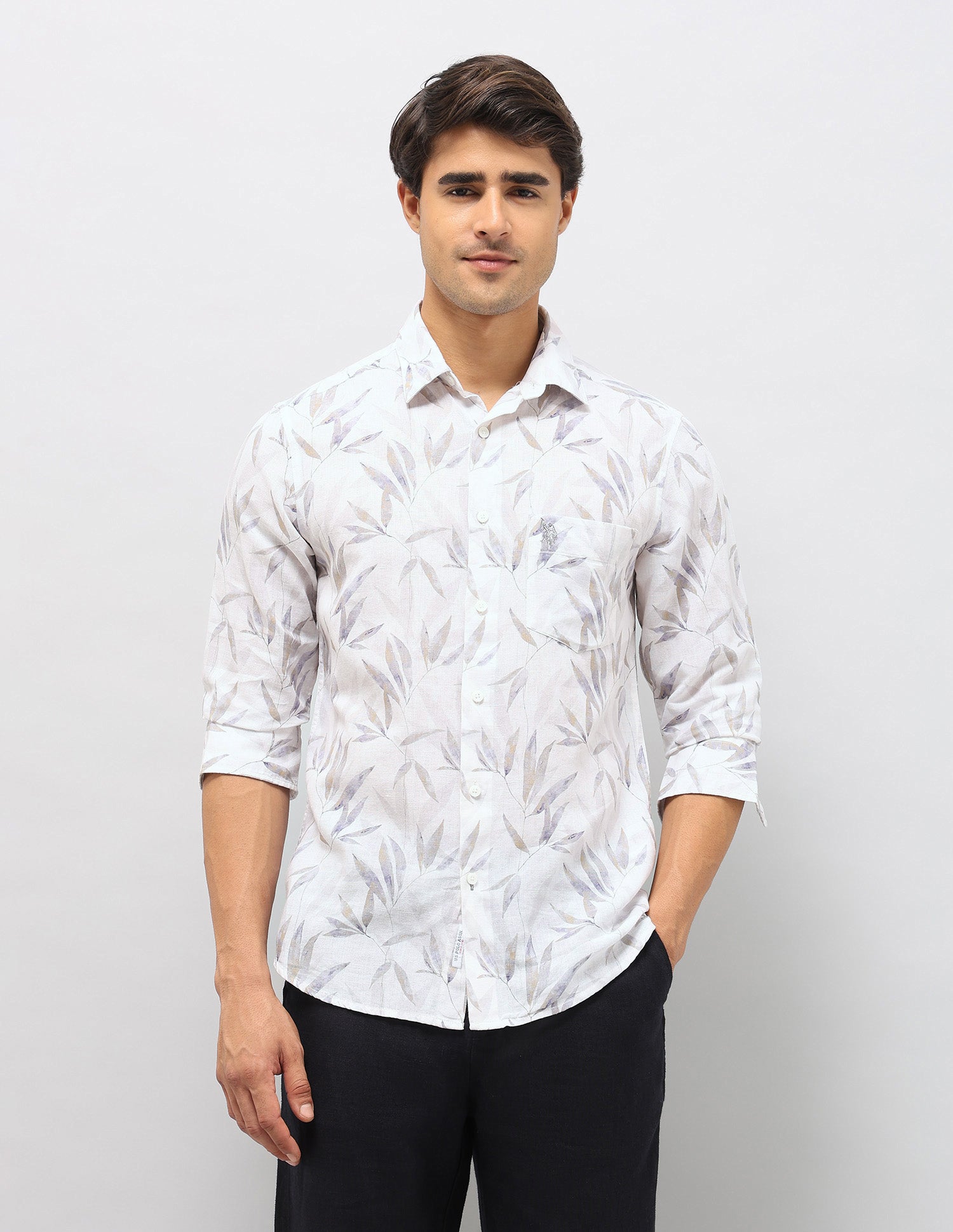Tropical Printed Tailored Fit Shirt