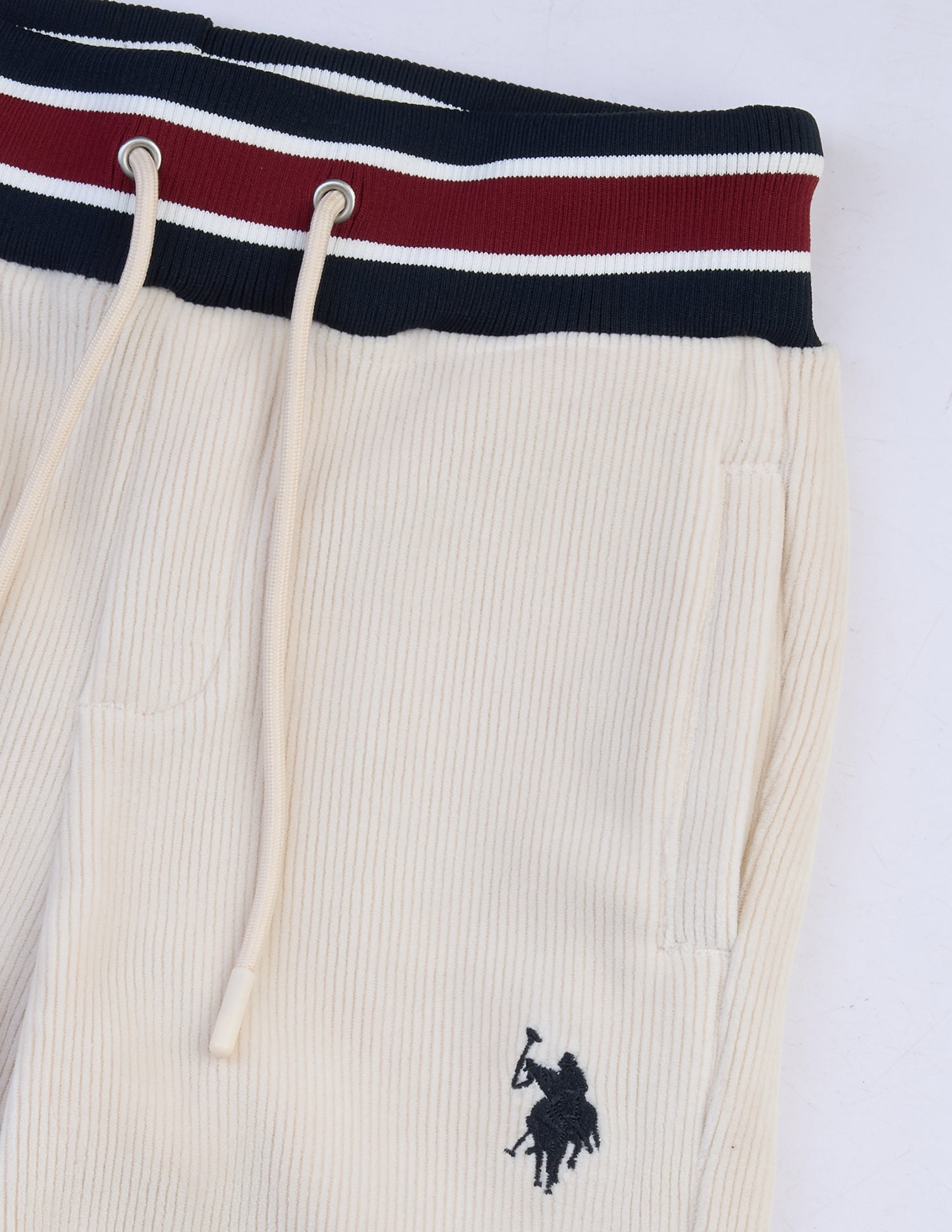 Mid Rise Regular Fit Track Pants Ecru - U.S. Polo Assn. India | Large