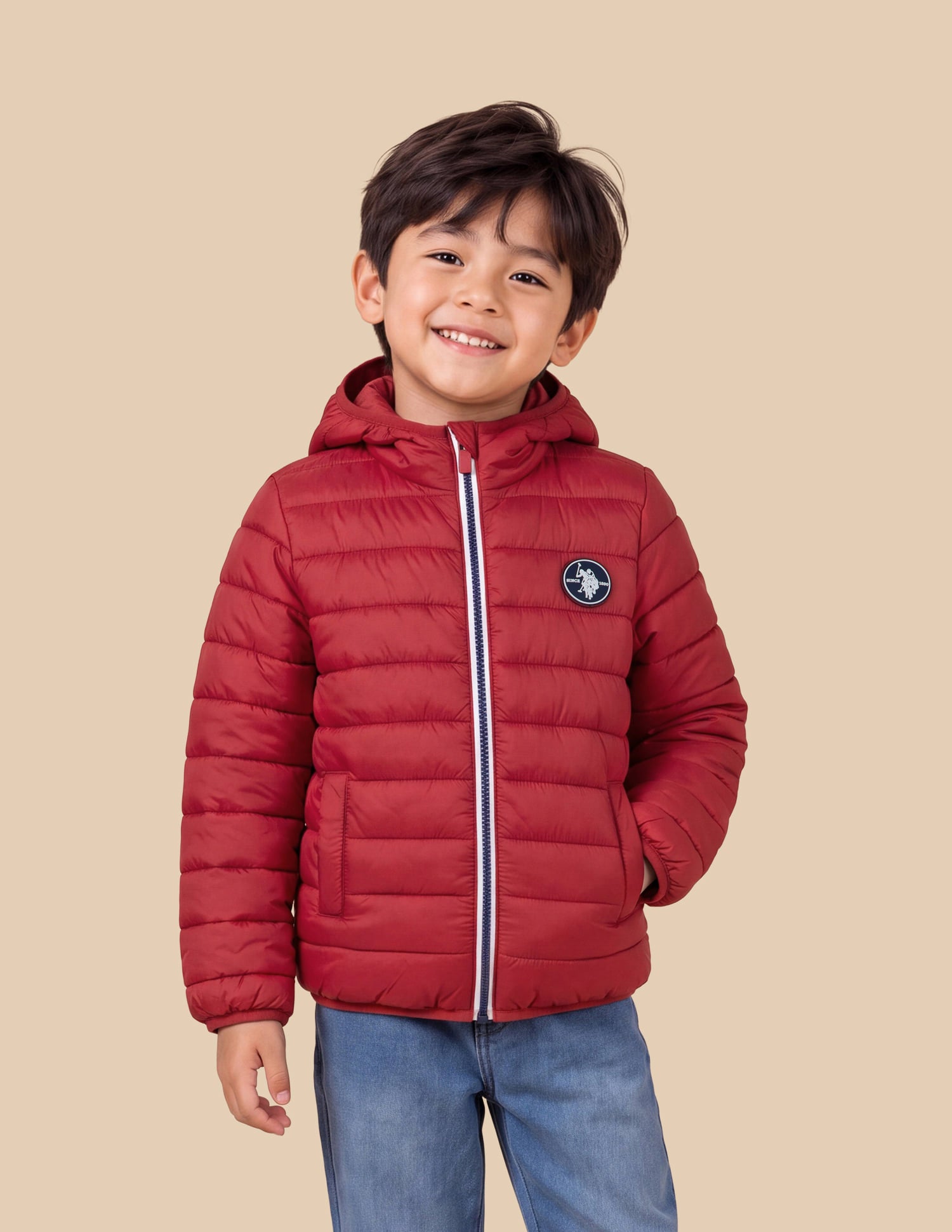 UKJCKO0071 Me Red Boys Jackets Red - U.S. Polo Assn. India | Large