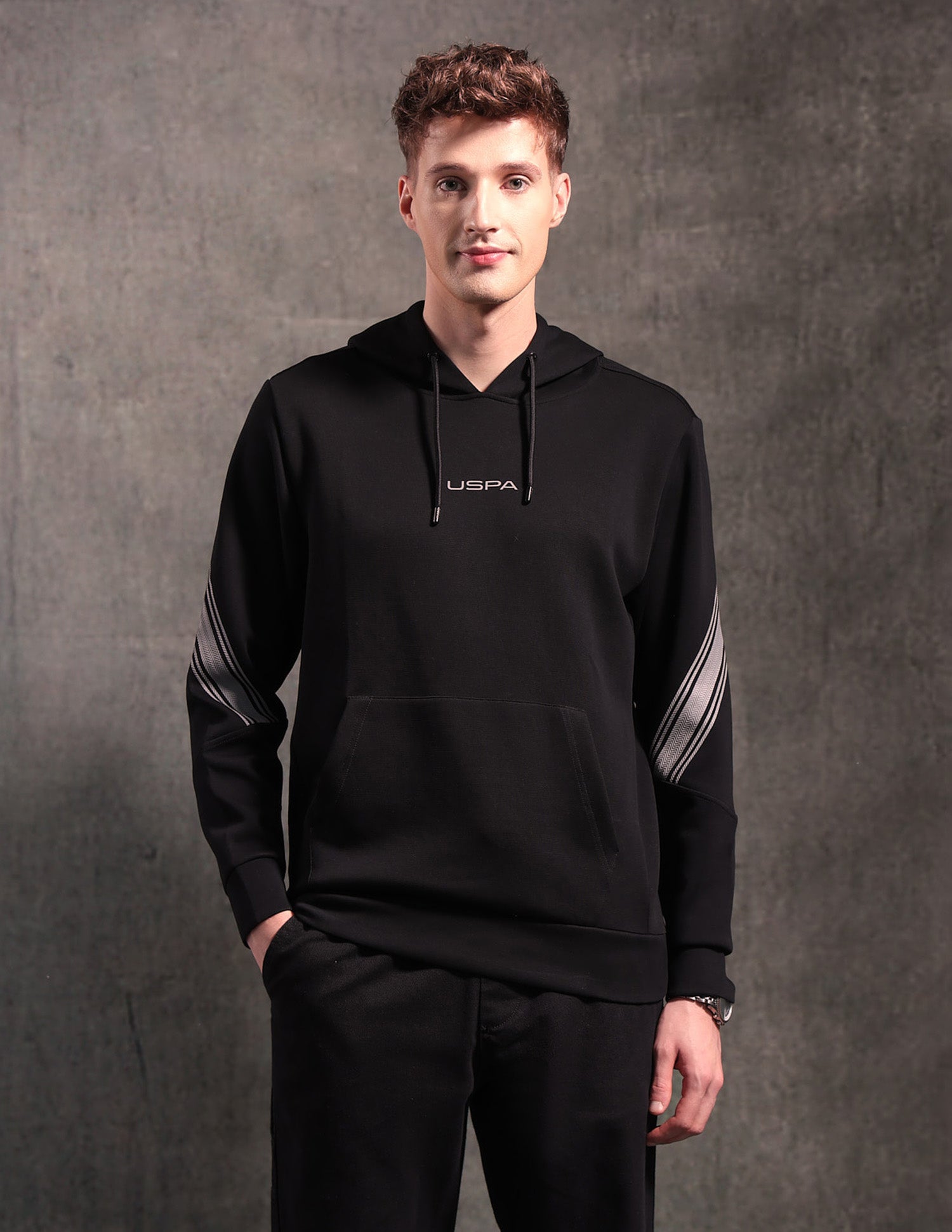 Black & Gold Regular Fit Sweatshirt Black - U.S. POLO ASSN. | Large