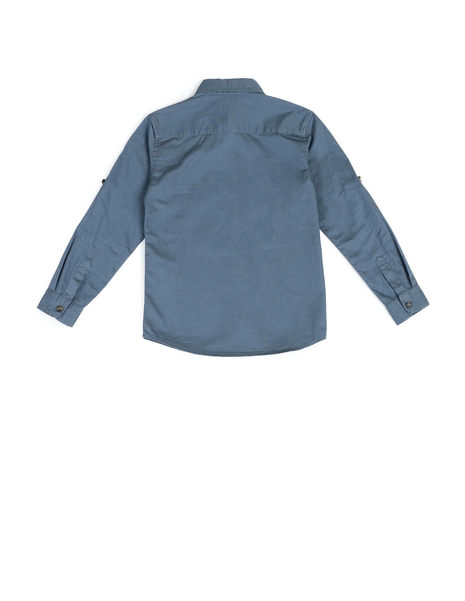 Dobby Regular Fit Solid Shirt Navy - U.S. POLO ASSN. | Large