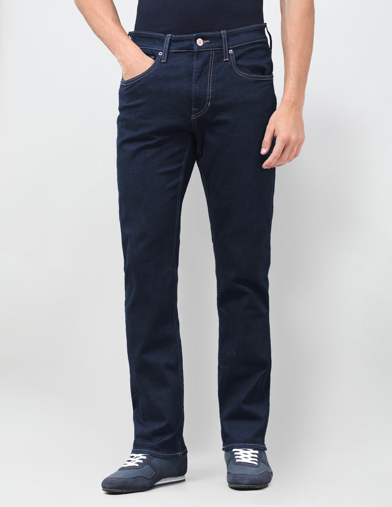 Harold Slim Straight Fit Blue Jeans Dark Indigo - U.S. Polo Assn. India | Large