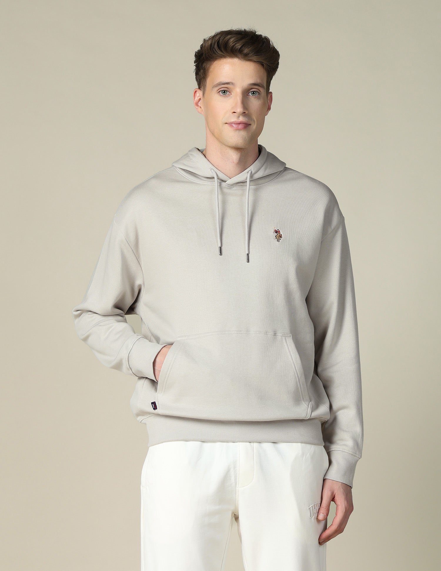 Solid Relaxed Fit Sweatshirt Medium Grey - U.S. POLO ASSN. | Large