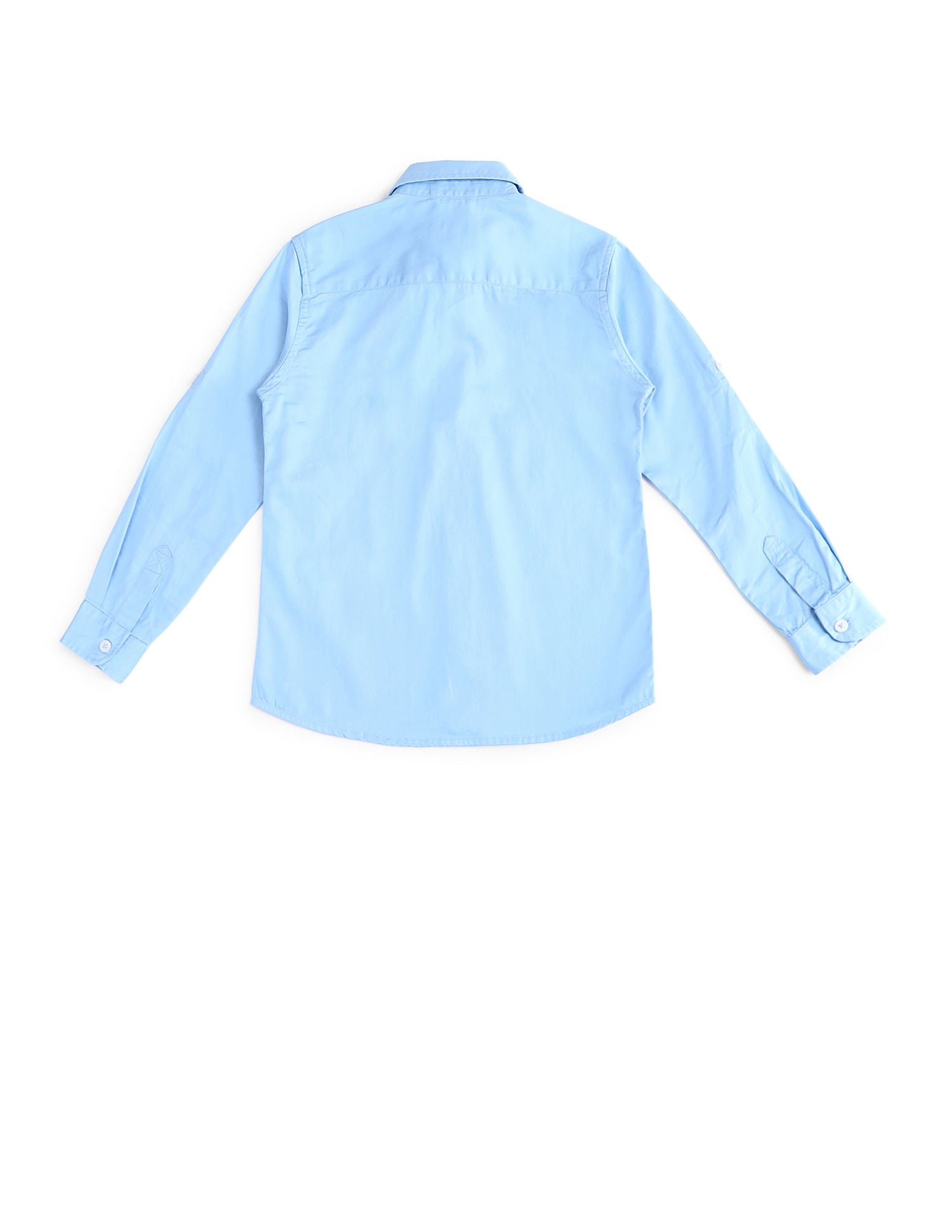 Dobby Regular Fit Solid Shirt Light Blue - U.S. POLO ASSN. | Large
