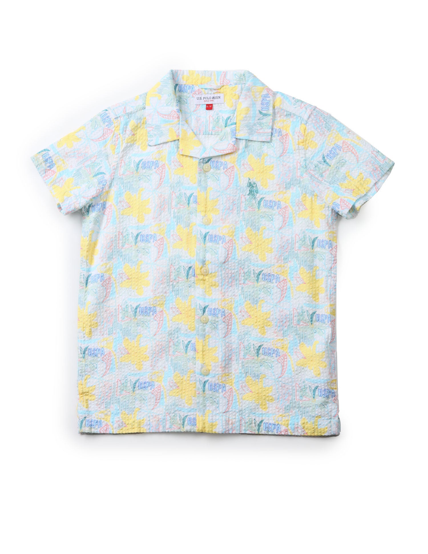 UKSHT1339 WHITE Boys Shirt White - U.S. POLO ASSN. | Large