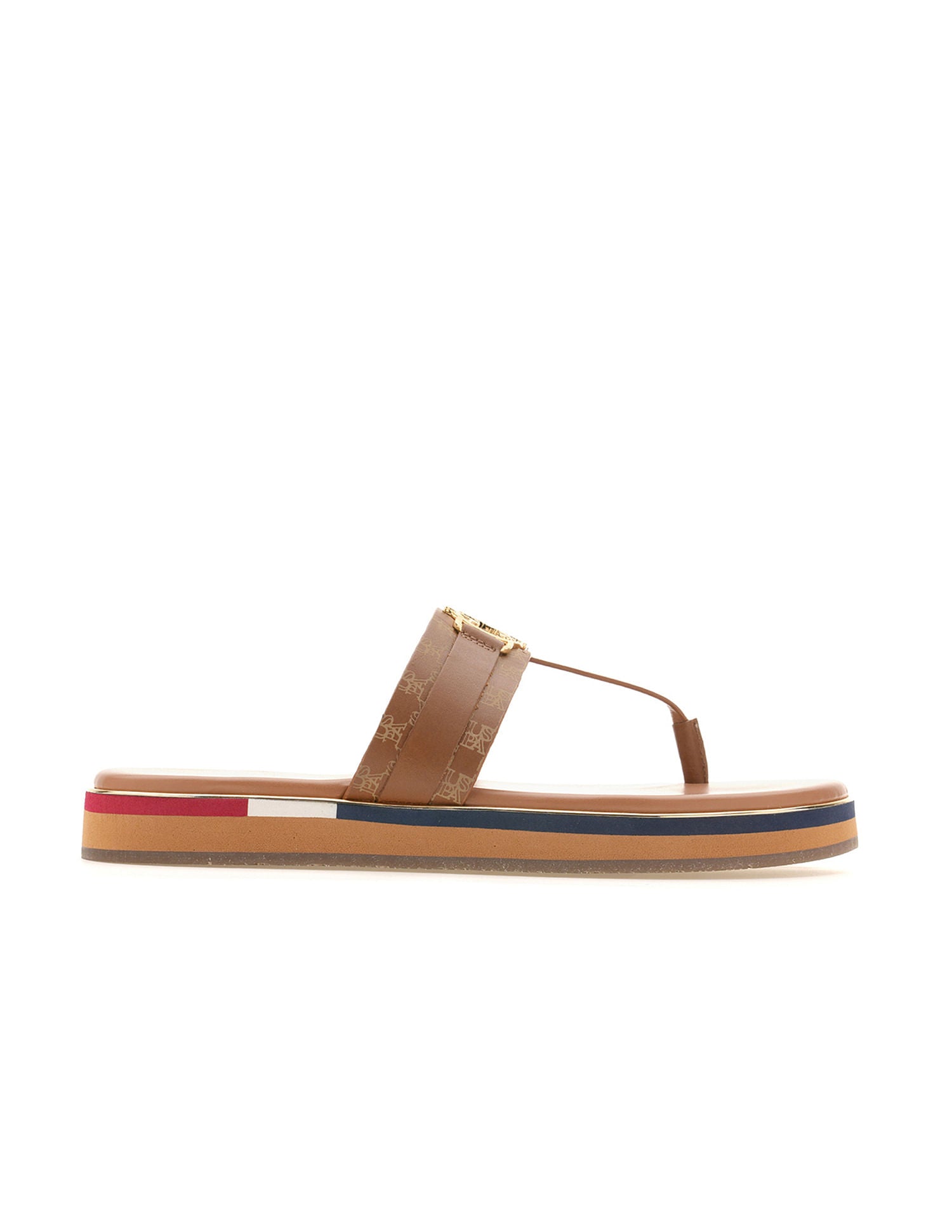 Women Abigail Flat Sandals Tan - U.S. POLO ASSN. | Large