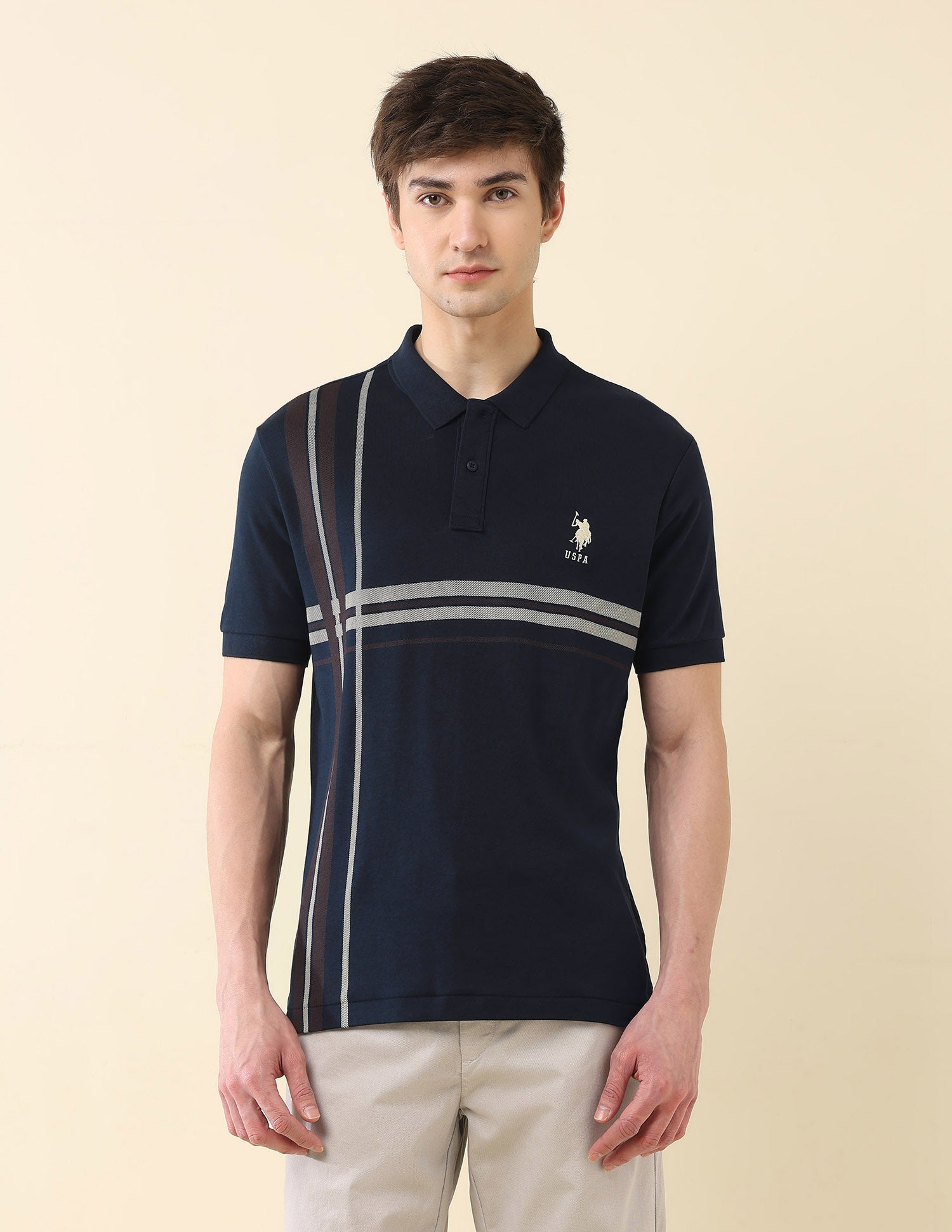 Slim Fit Classic Polo Shirt Navy - U.S. Polo Assn. India | Large
