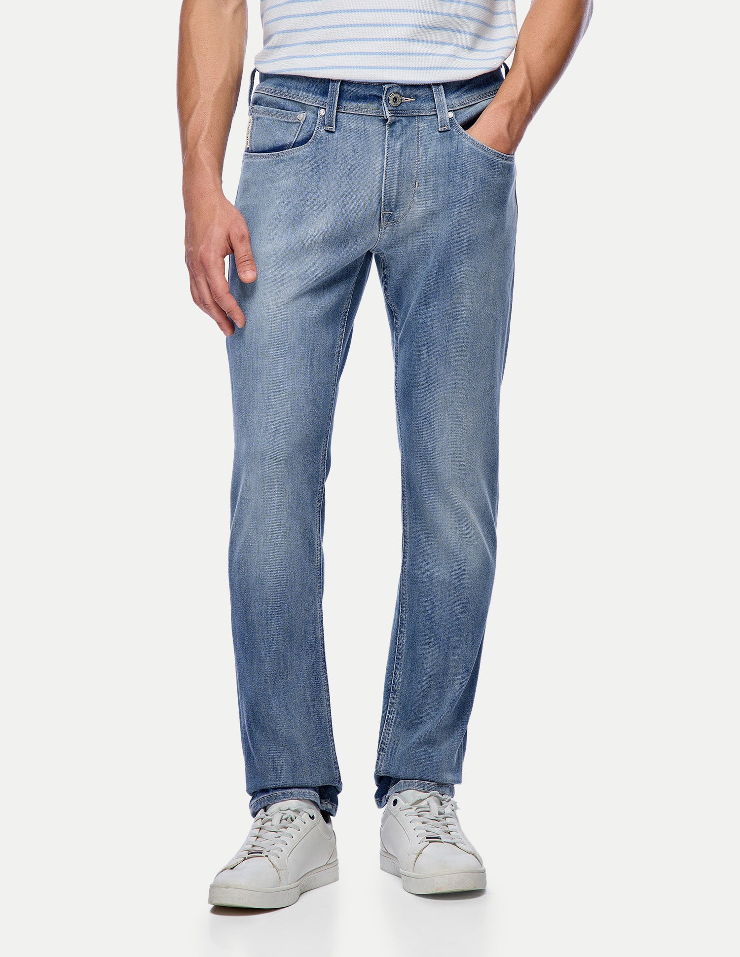 Brandon Slim-Tapered Fit Blue Jeans Light Blue - U.S. Polo Assn. India | Large