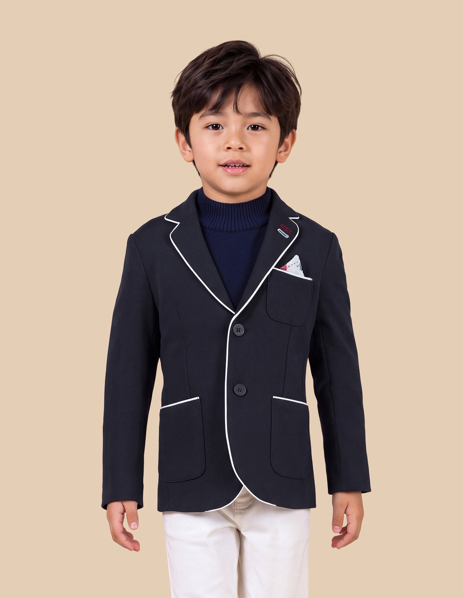 Solid Twill Blazer Navy - U.S. Polo Assn. India | Large