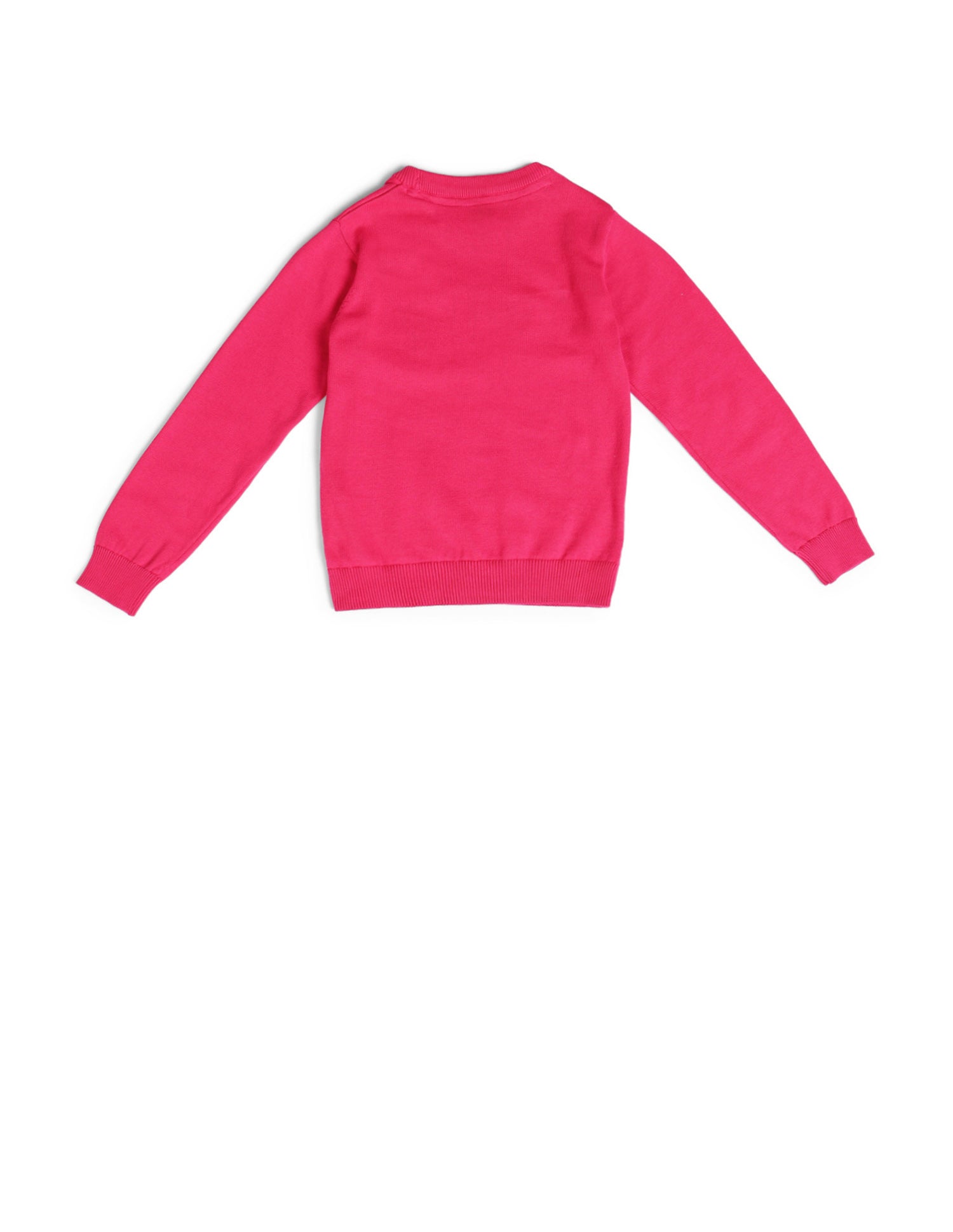 Girls Regular Fit Graphic Printed Sweater Rasberry Pink - U.S. POLO ASSN. | Large