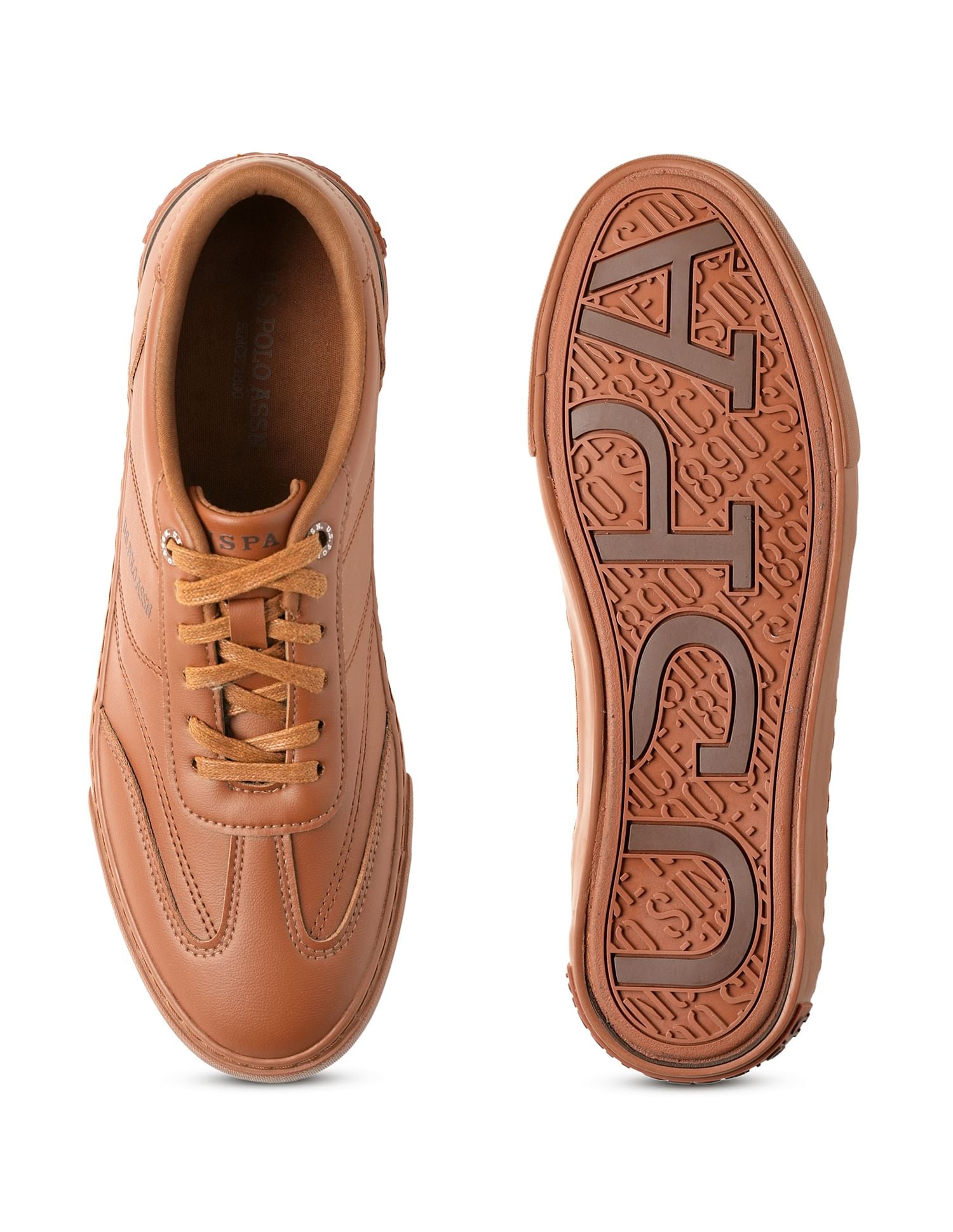 Men Solid Gian Sneakers Tan - U.S. POLO ASSN. | Large