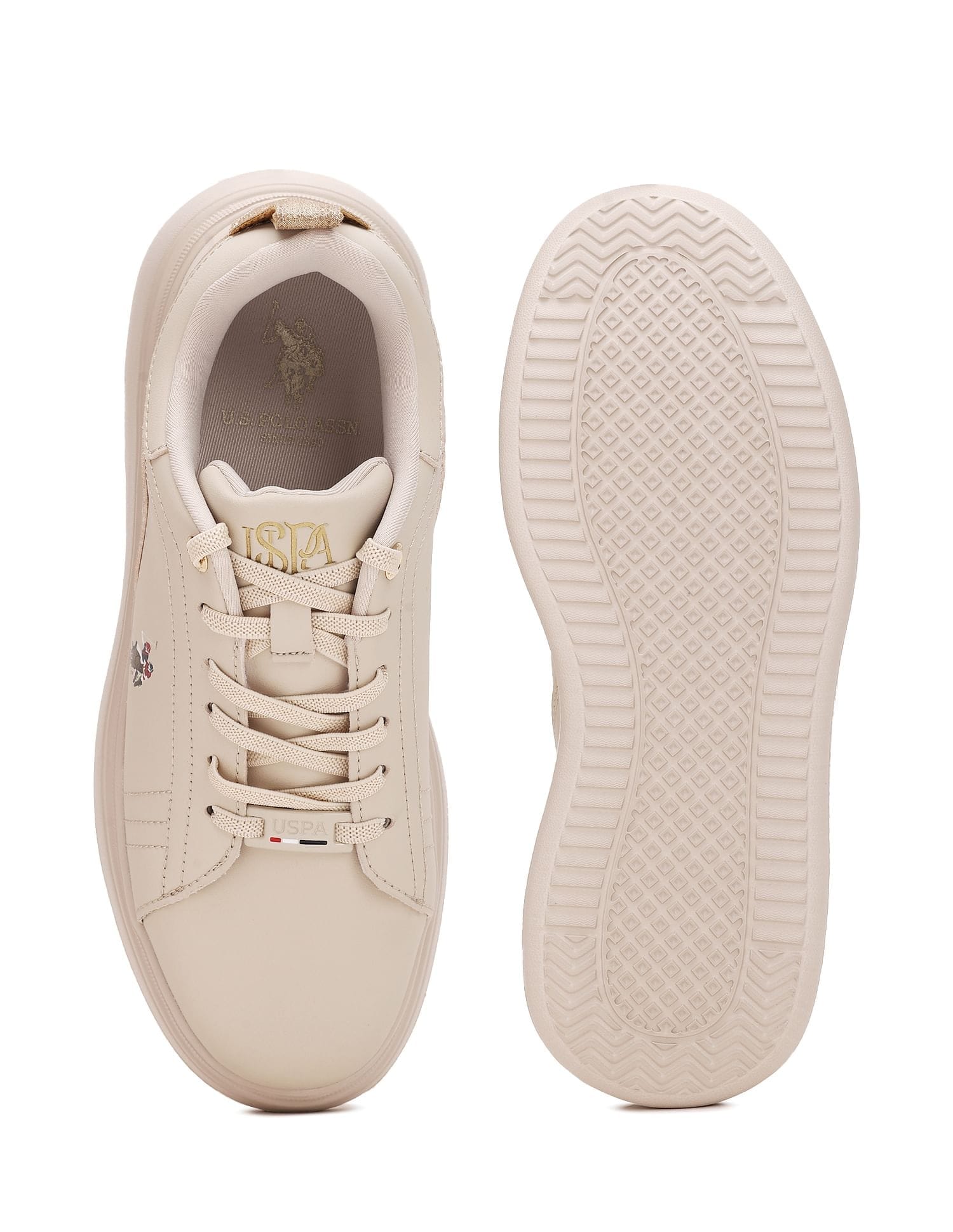 Ariel 3.0 Lace-Ups Sneakers Nude - U.S. Polo Assn. India | Large