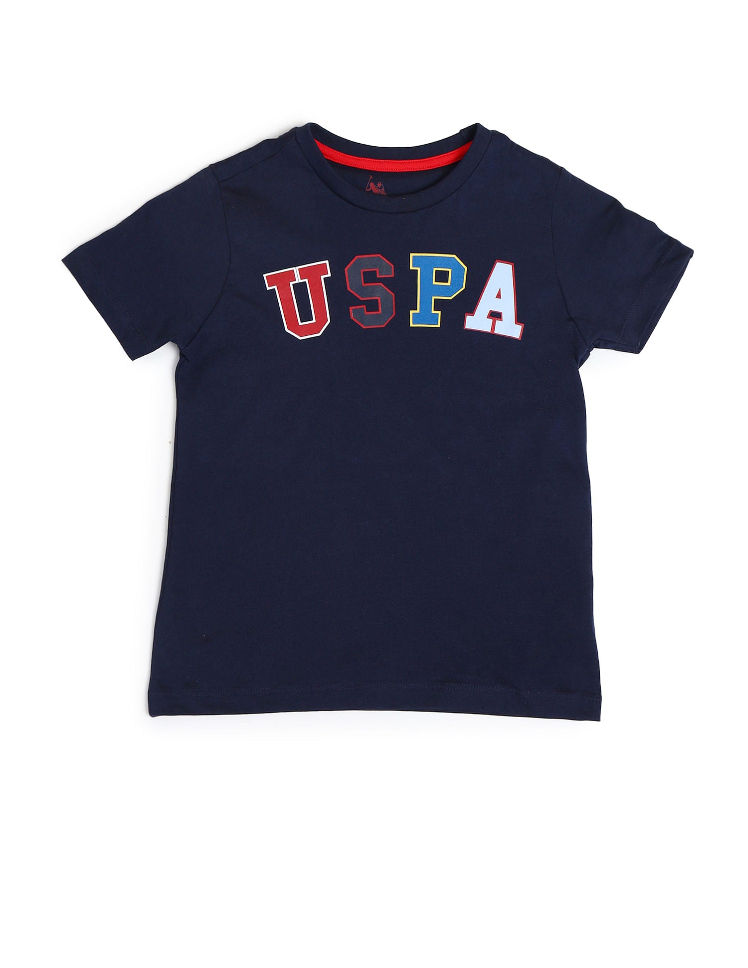 Boys Printed Cotton T-Shirt Navy - U.S. POLO ASSN. | Large
