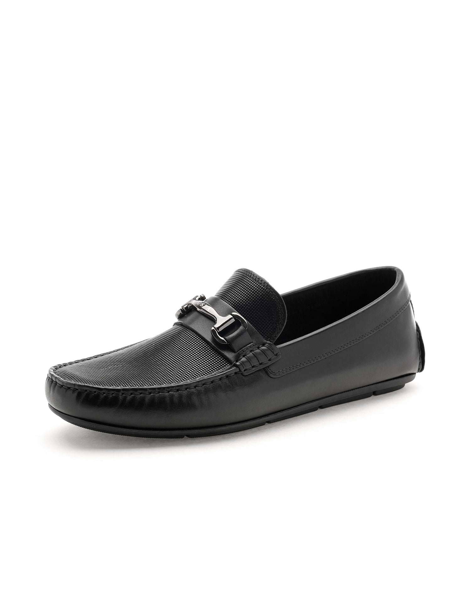 Men Solid Doreh Loafers Black - U.S. Polo Assn. India | Large