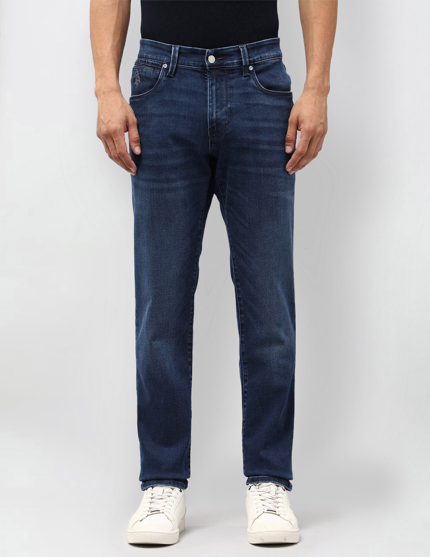 Brandon Slim Tapered Fit Blue Jeans Blue - U.S. POLO ASSN. | Large