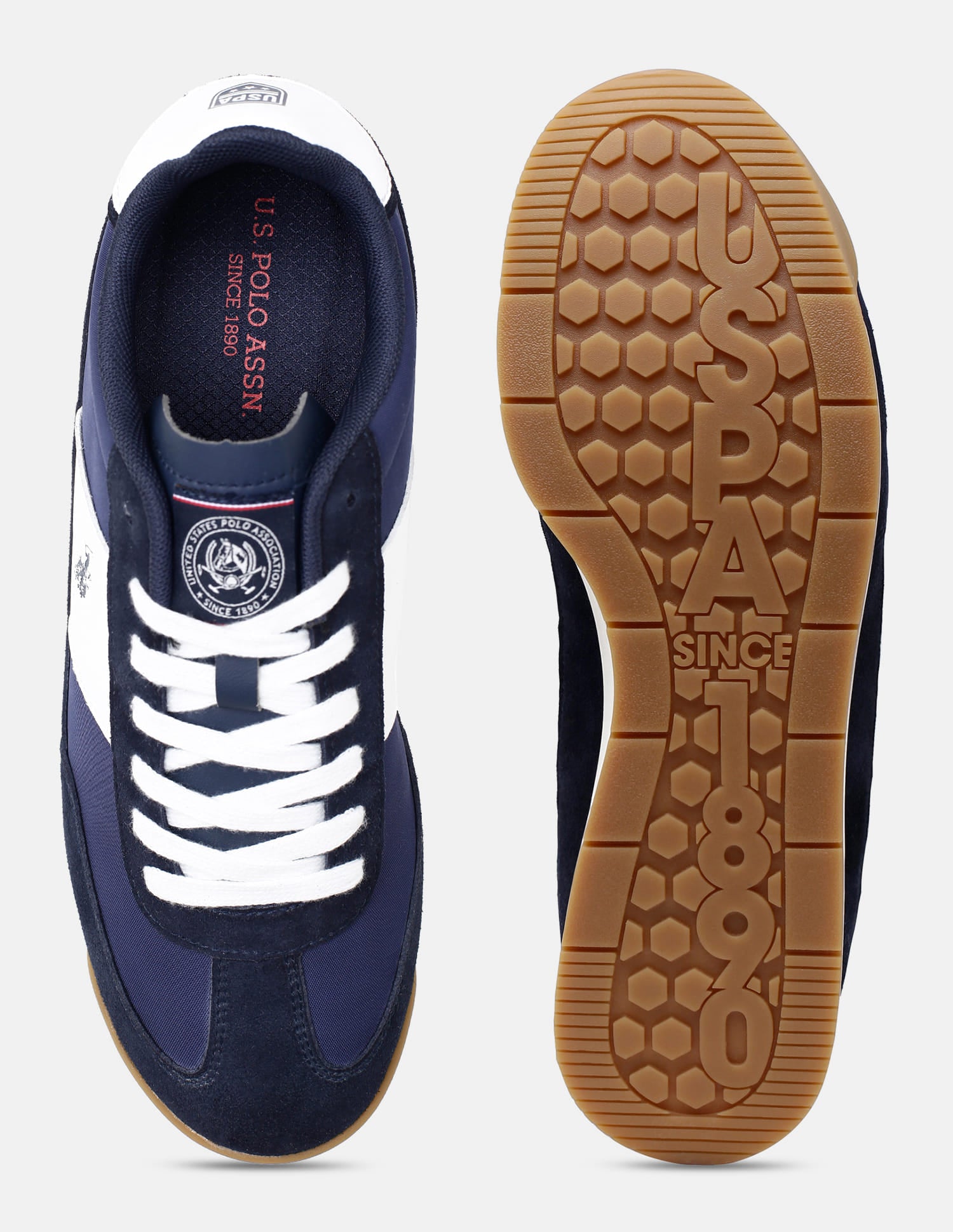 Round Toe Lace Ups Gallop Sneakers Navy - U.S. Polo Assn. India | Large