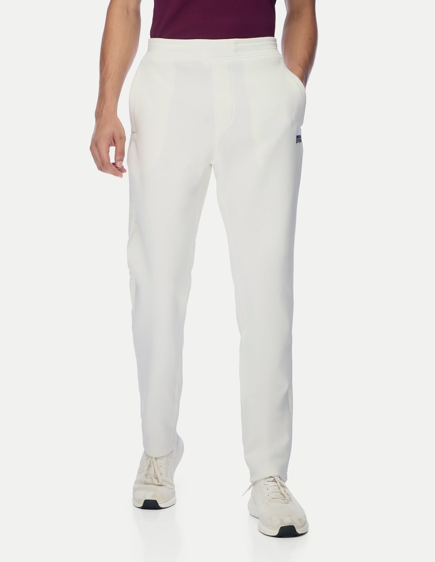 Mid Rise Regular Fit Active Track Pants White - U.S. Polo Assn. India | Large