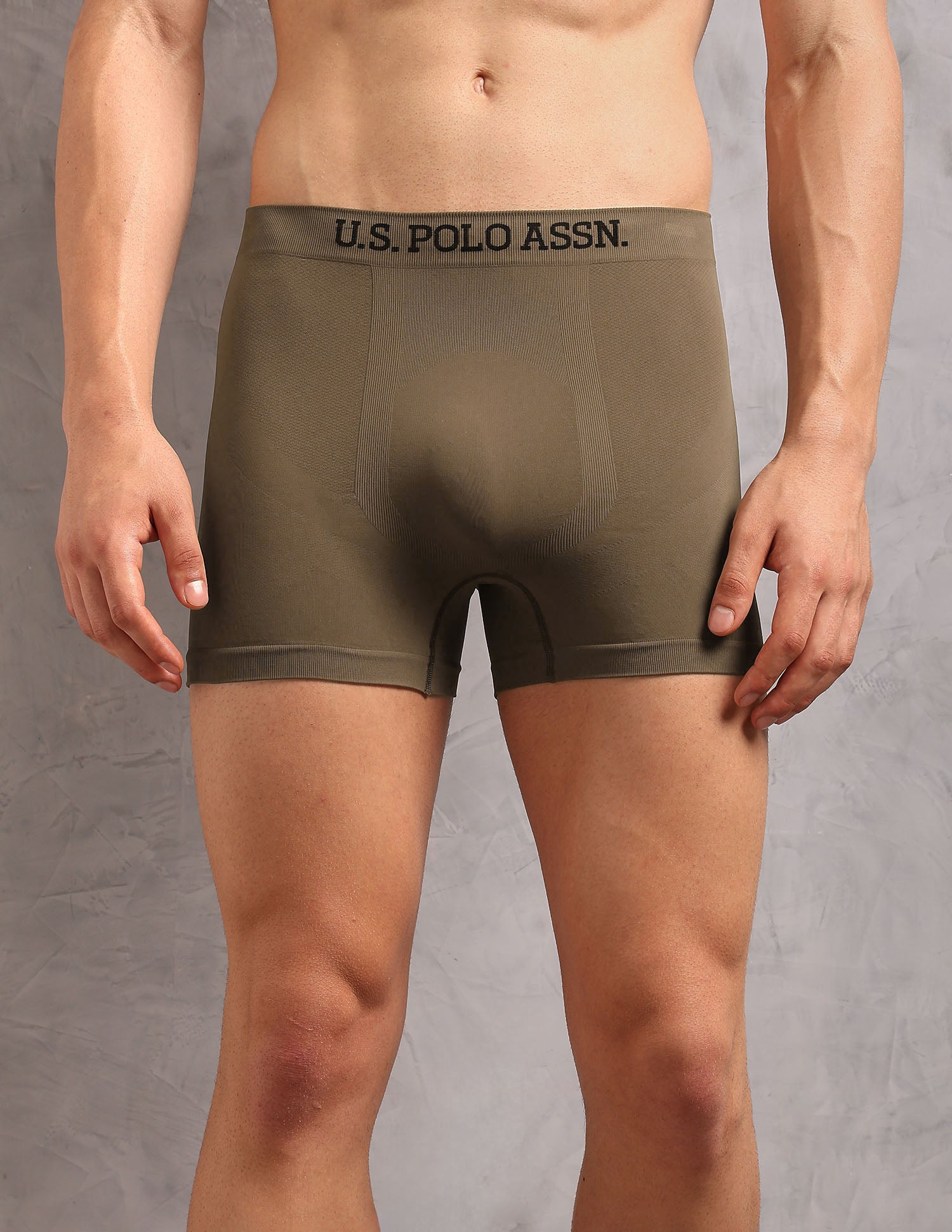 Breathable Stretch Comfort AT003 Trunks - Pack of 1 Brown - U.S. Polo Assn. India | Large