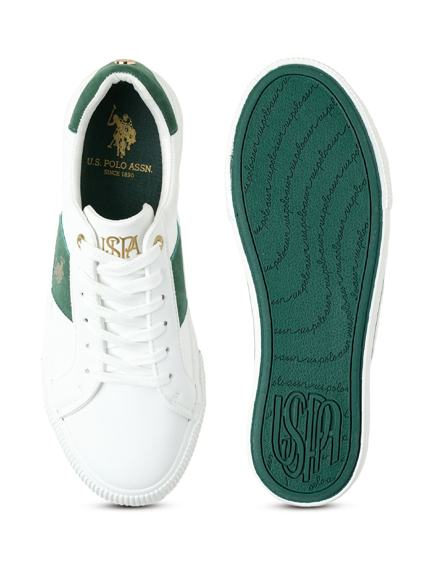 U.S. Polo Assn. Women Ronnie 3.0 Colourblocked Comfort Insole Sneakers Off White - U.S. POLO ASSN. | Large