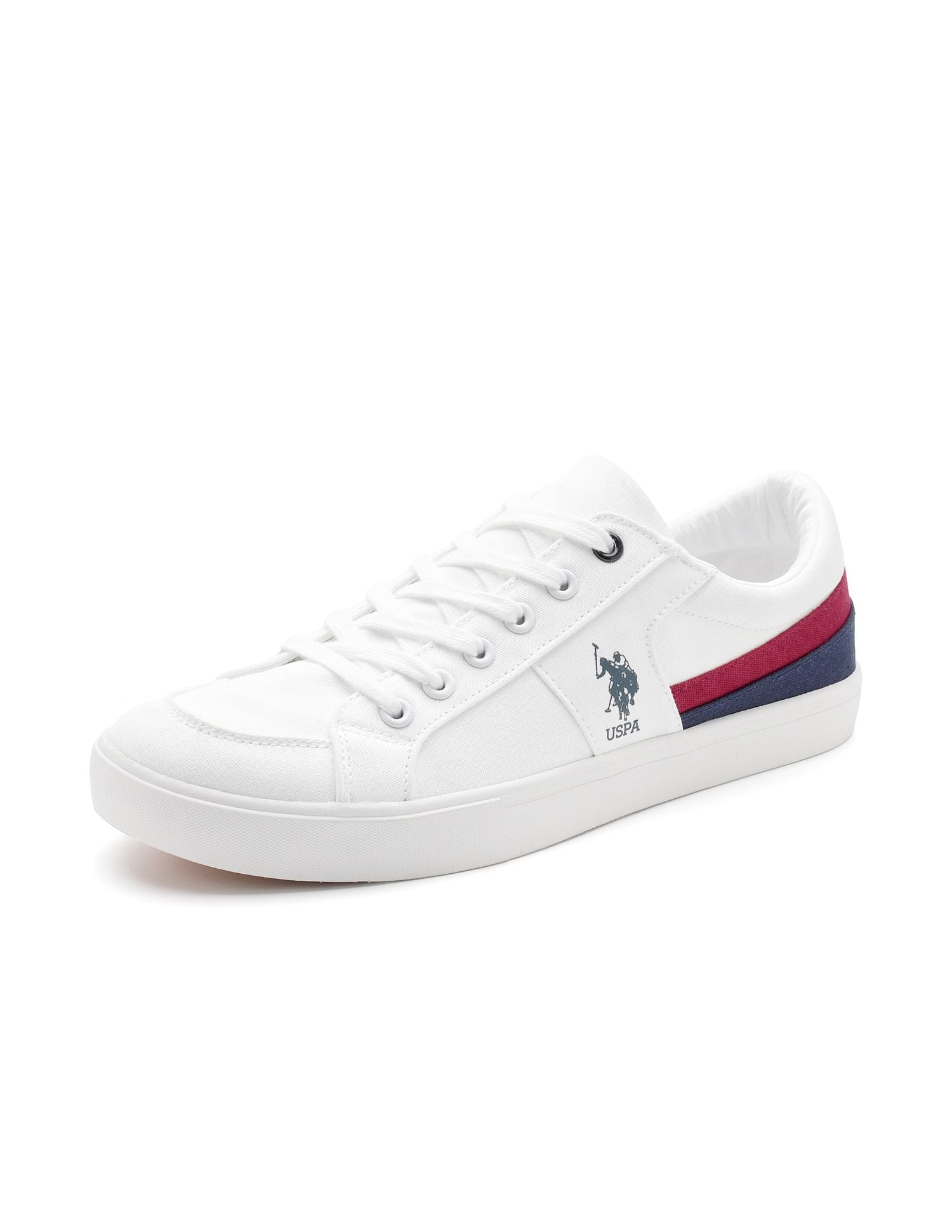 Men Clarkin 4.0 Colourblocked Sneakers Off White - U.S. Polo Assn. India | Large