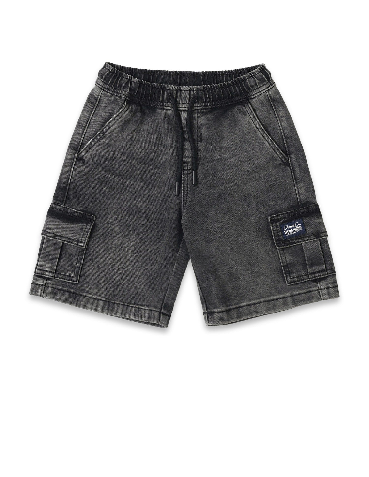 Boys Regular Fit Denim Shorts Black - U.S. POLO ASSN. | Large