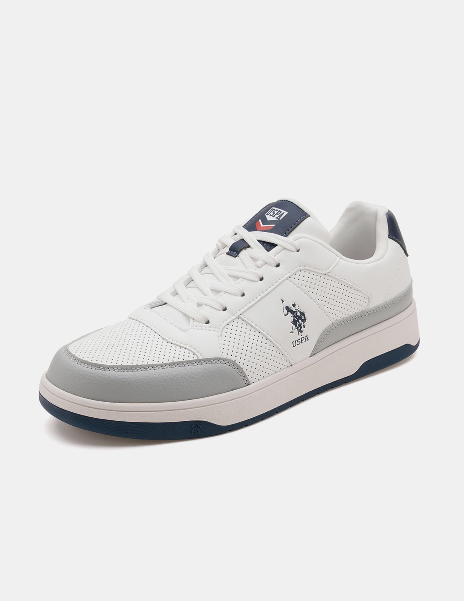 Men Simon Colour Blocked Sneakers Lt. Grey - U.S. Polo Assn. India | Large