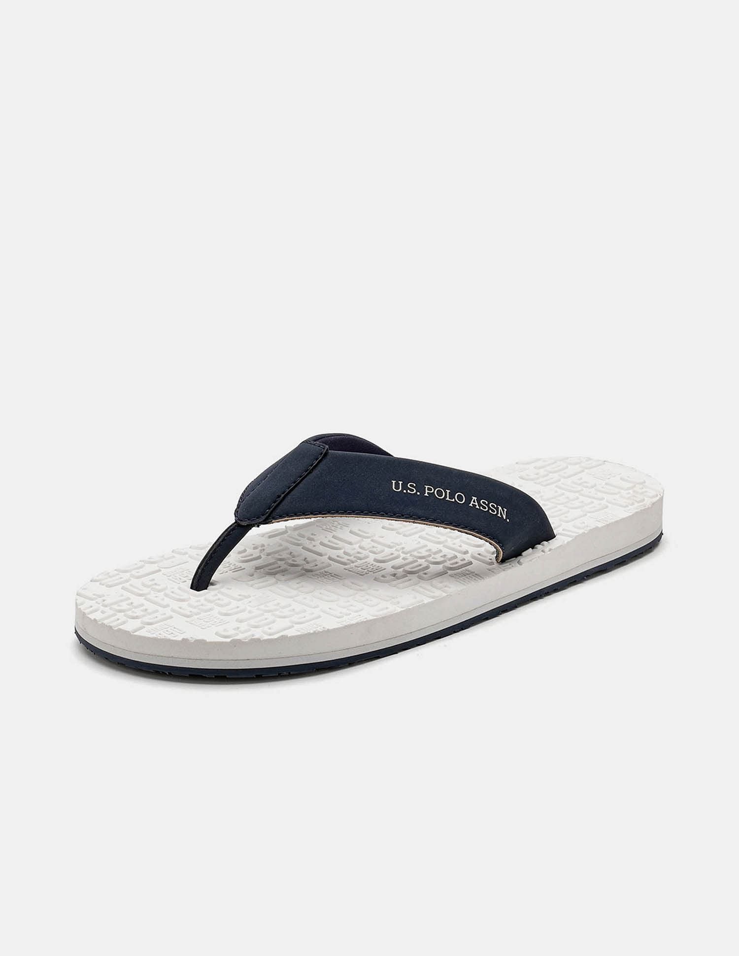 Men Rodri Brand Printed Flip Flops White - U.S. POLO ASSN. | Large