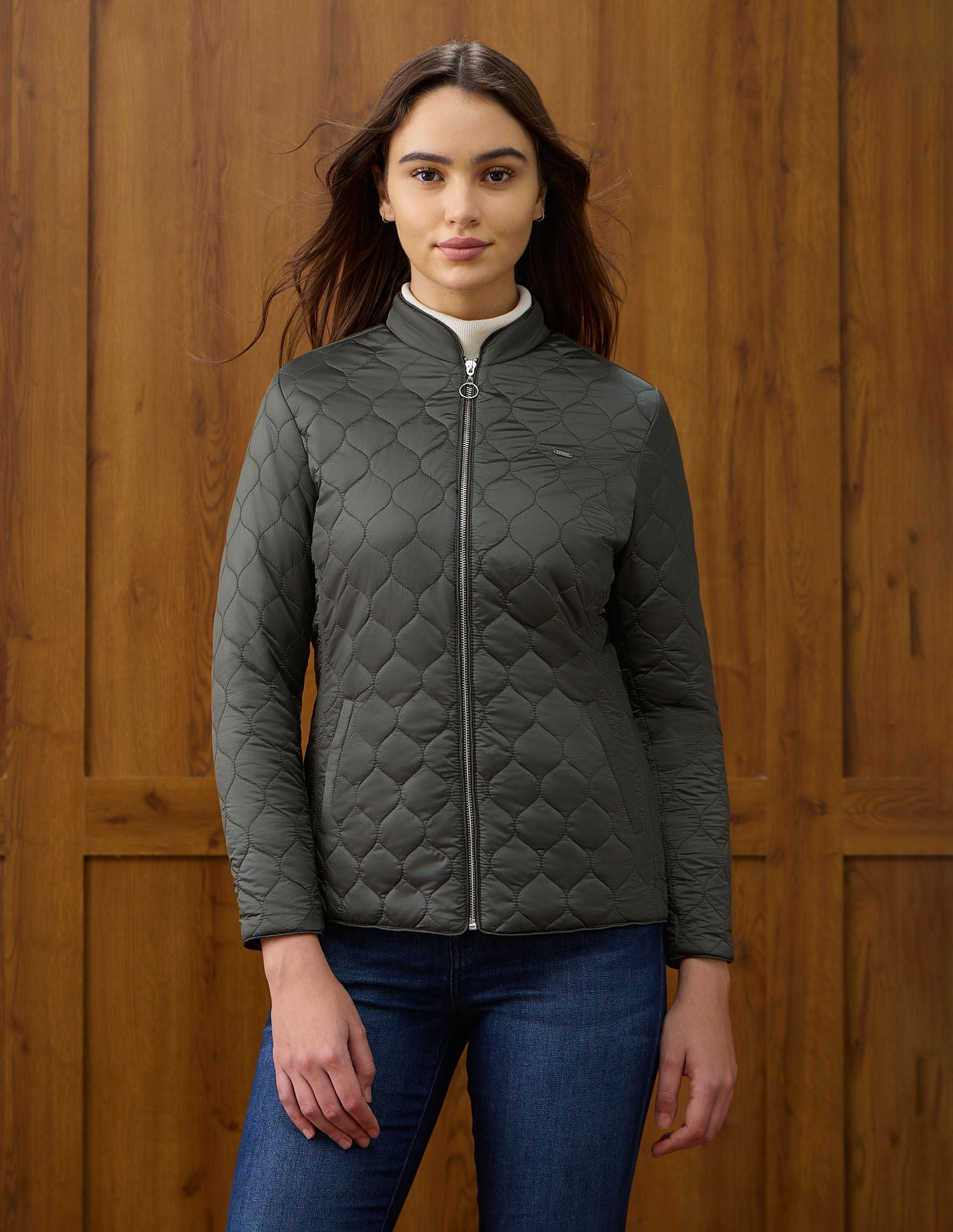 Solid Regular Fit Jacket Green - U.S. POLO ASSN. | Large