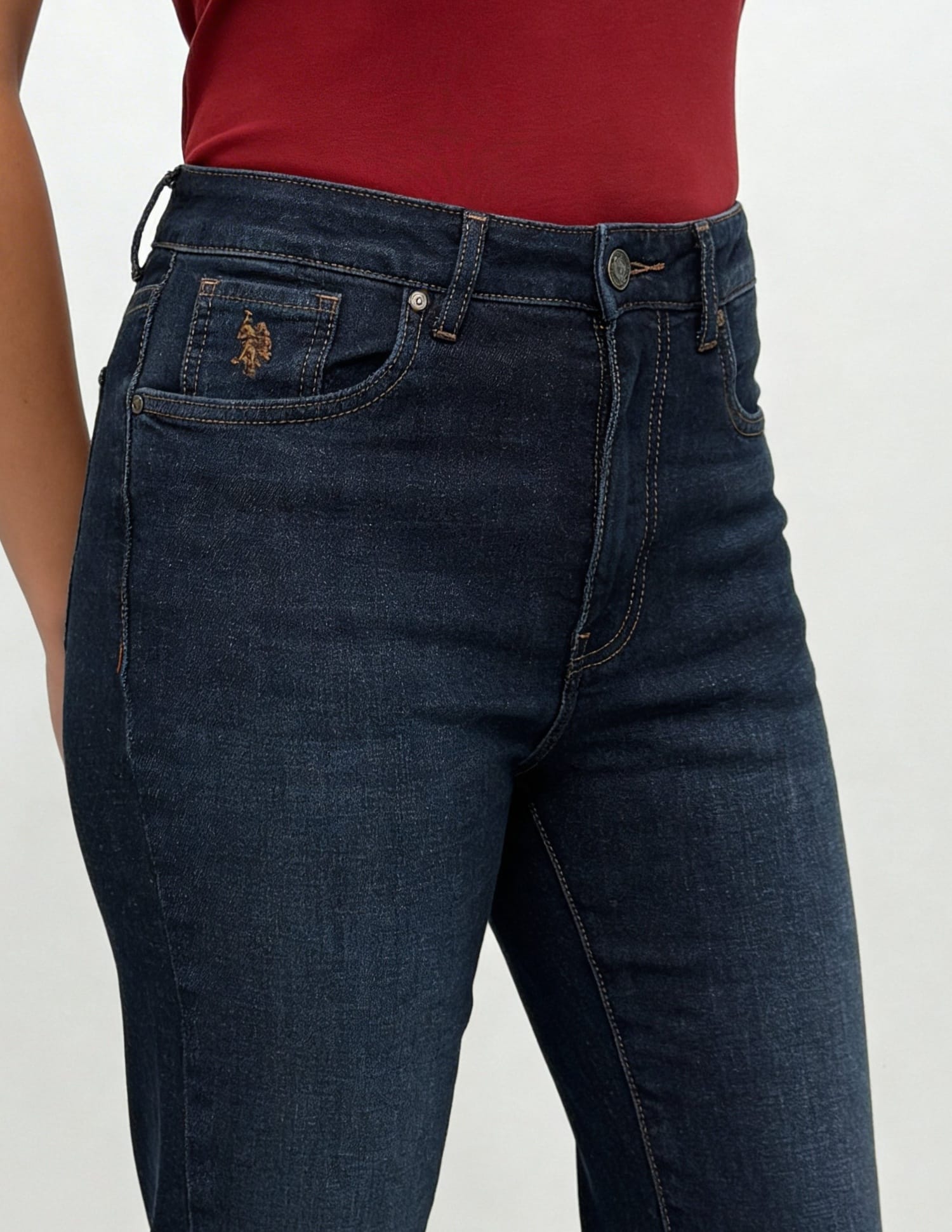 High Rise Bootcut Jeans Blue - U.S. Polo Assn. India | Large