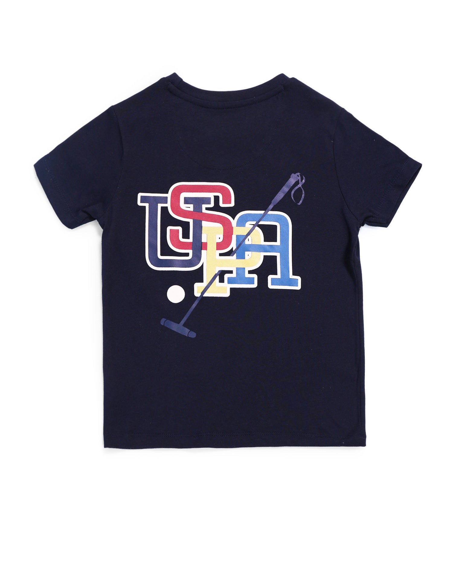 Boys Brand Printed Regular Fit T-Shirt Navy - U.S. POLO ASSN. | Large