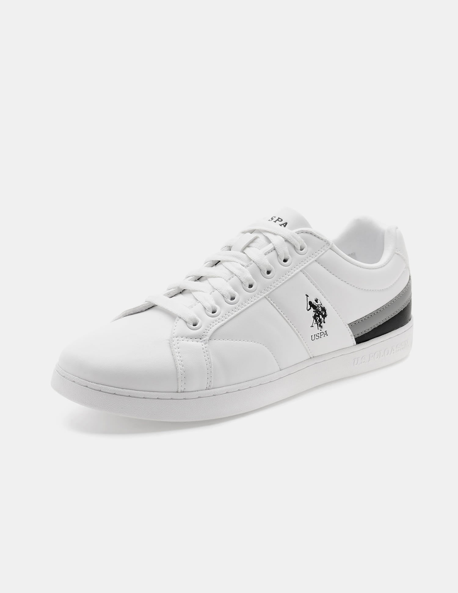 Men Vince 2.0 Round Toe Sneakers White - U.S. Polo Assn. India | Large