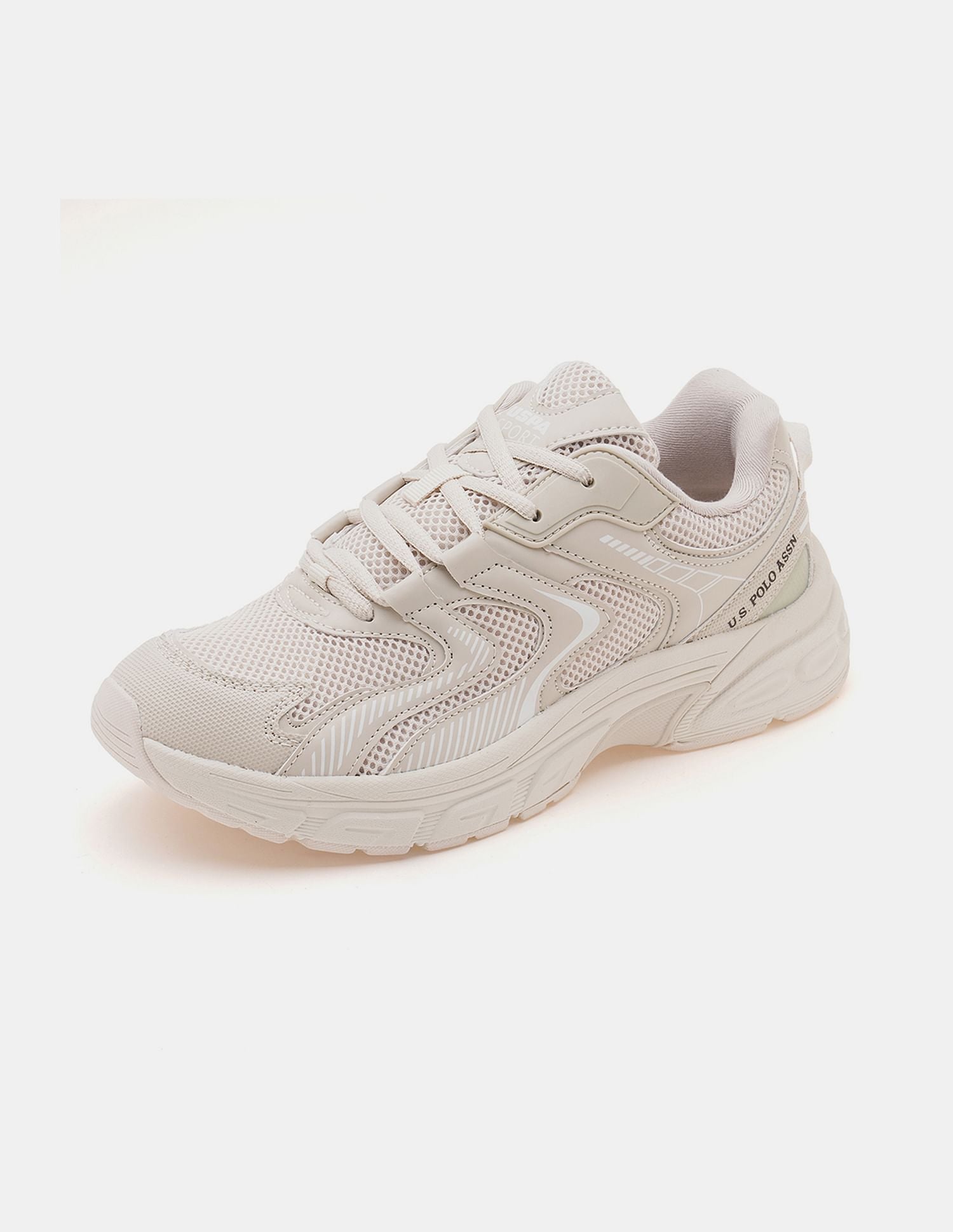 Women So-Young Colour Blocked Sneakers Nude - U.S. POLO ASSN. | Large